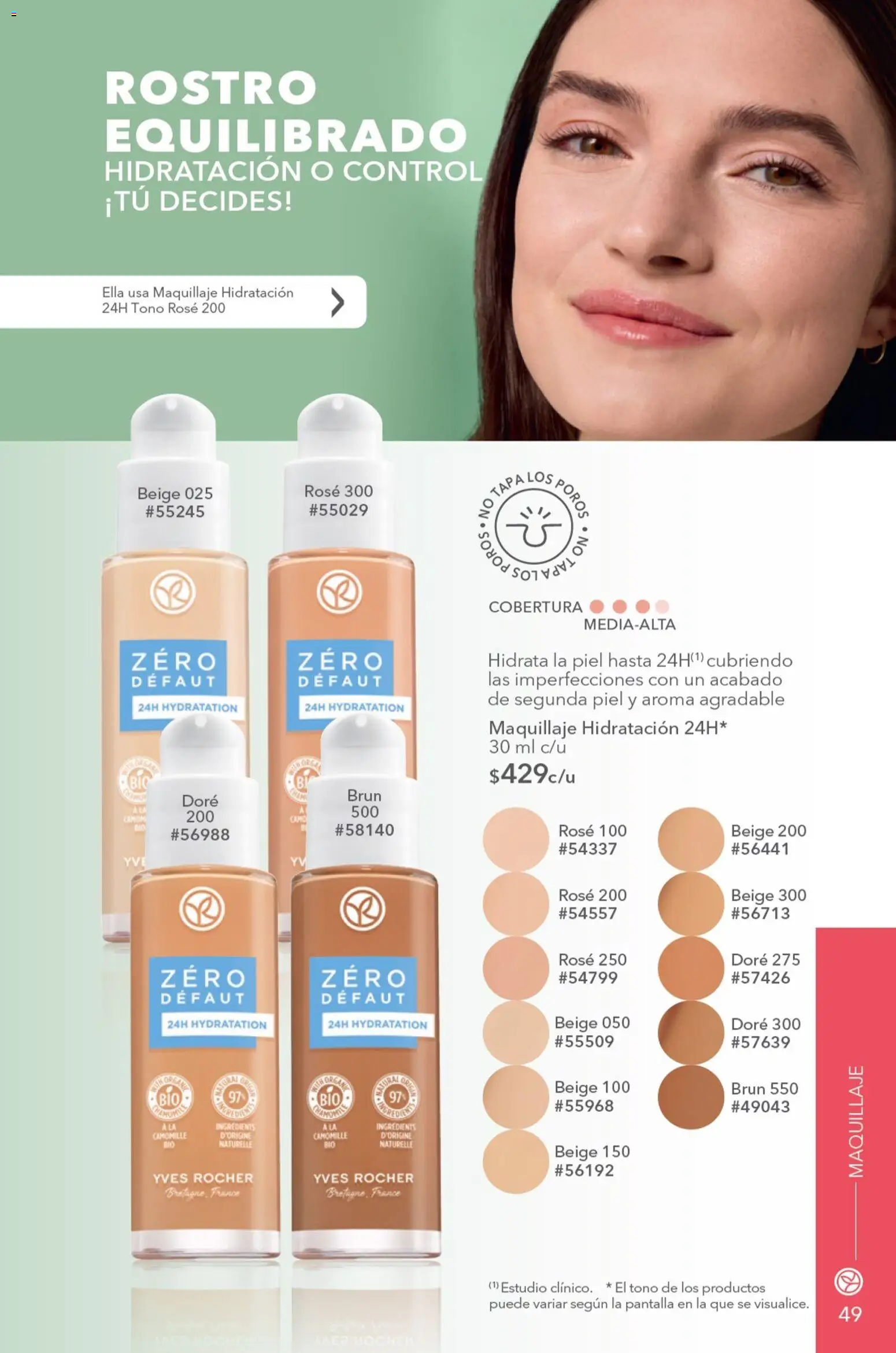 Nuevas ofertas de Yves Rocher válidas en toda la República Mexicana desde el 04/08/2026. ¡Encuentra las mejores ofertas en Yves Rocher campaña 11 2026! | Página: 51 | Productos: Maquillaje