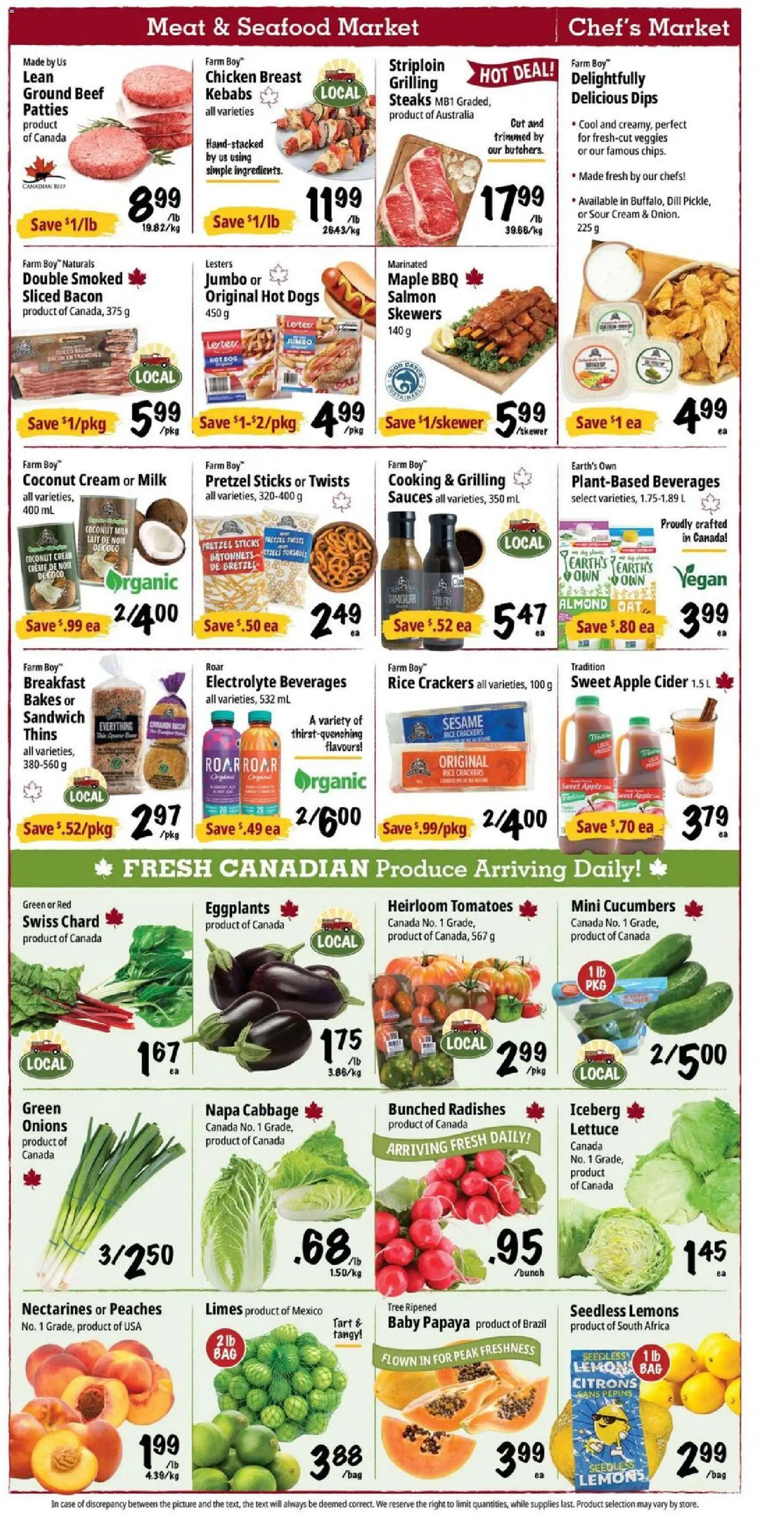 Farm Boy flyer valid from Jul 16, 2026 | Page: 2 | Products: Sour cream, Beef, Case, Chicken