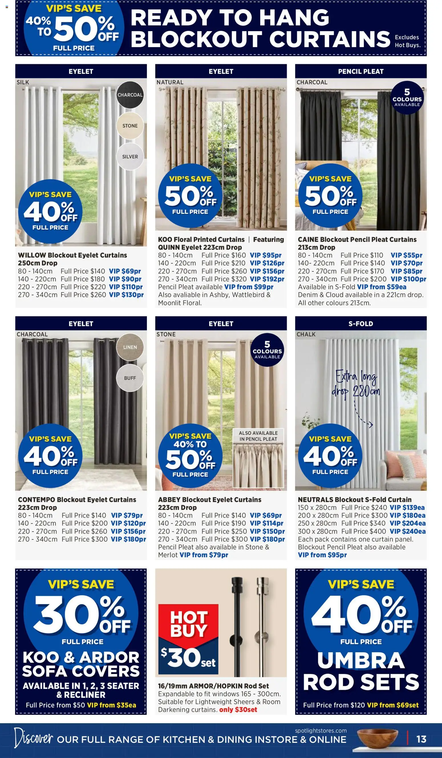 Spotlight catalogue - valid from 23/09/2026 | Page: 13 | Products: Floral, Linen, Recliner, Pencil