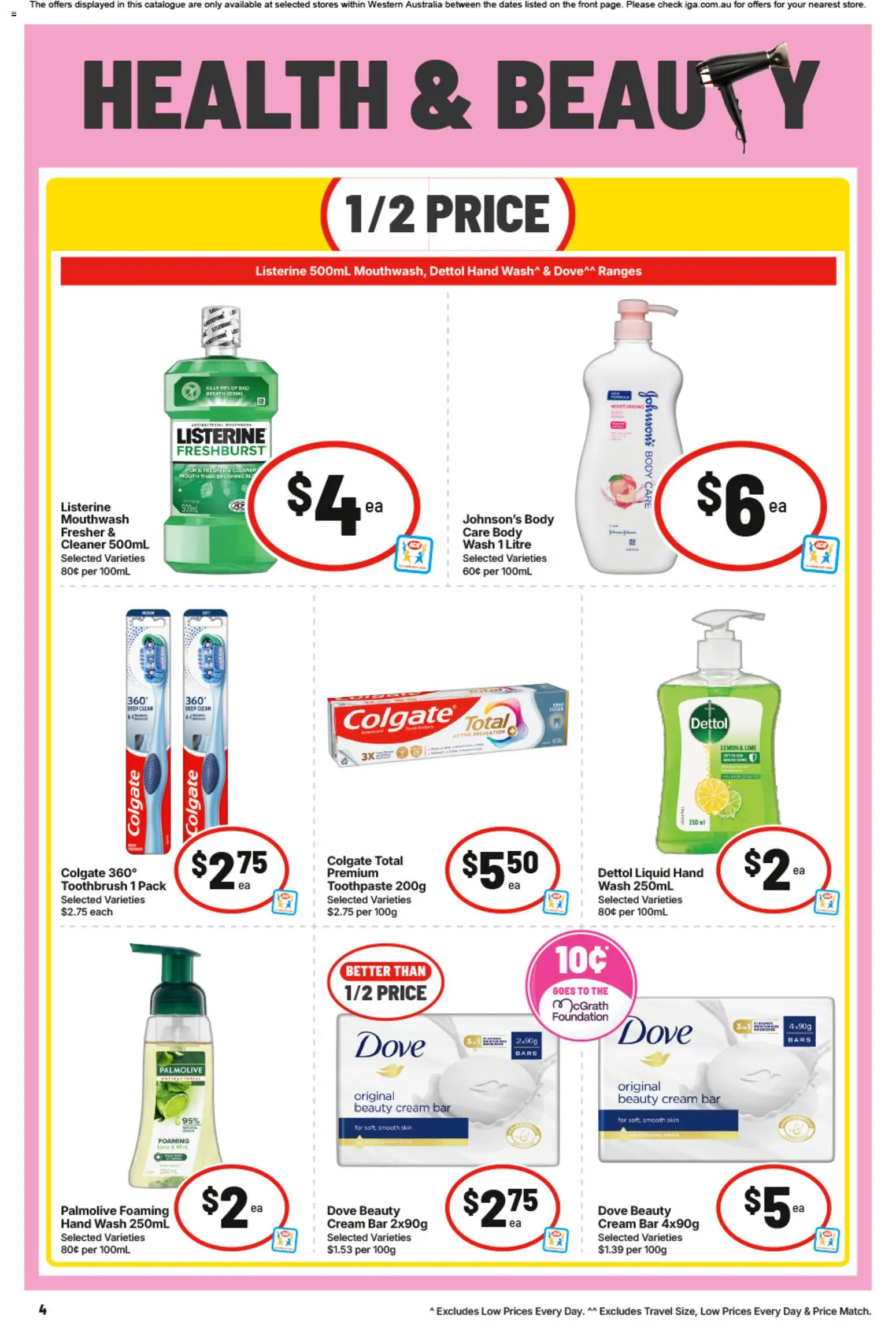 IGA catalogue - valid from 09/09/2026 | Page: 7 | Products: Listerine, Lemon, Toothbrush, Hand wash
