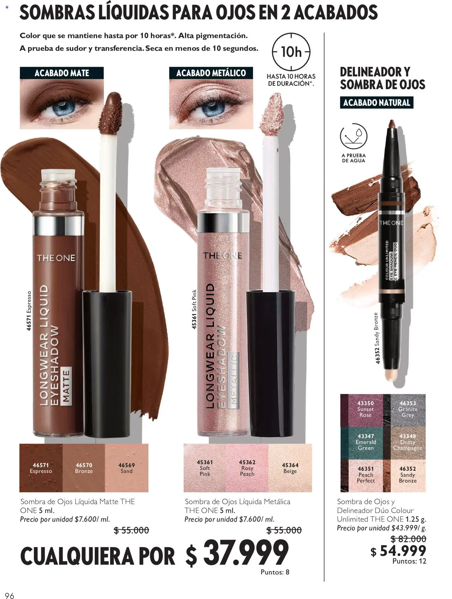 Oriflame revista - valida desde el 11/07/2026 | Página: 96 | Productos: Agua, Sombra, Delineador
