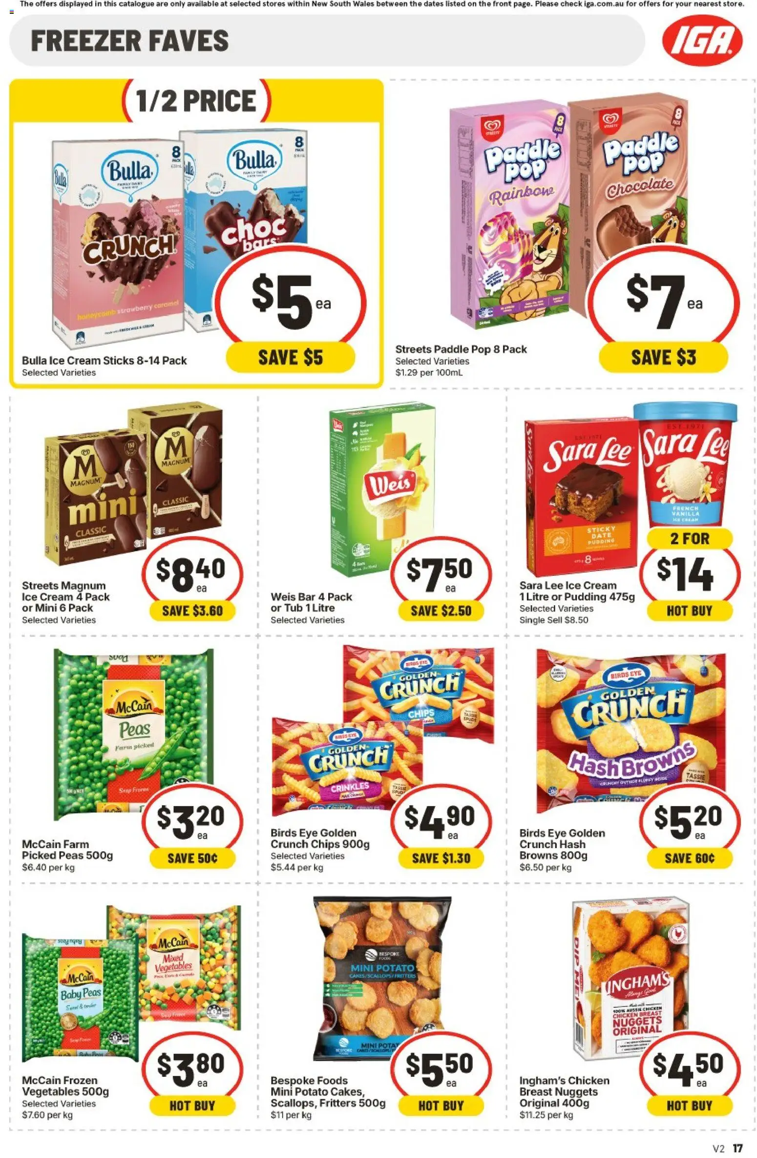 IGA catalogue - valid from 30/09/2026 | Page: 13 | Products: Chips, Cream, Pudding, Vegetables