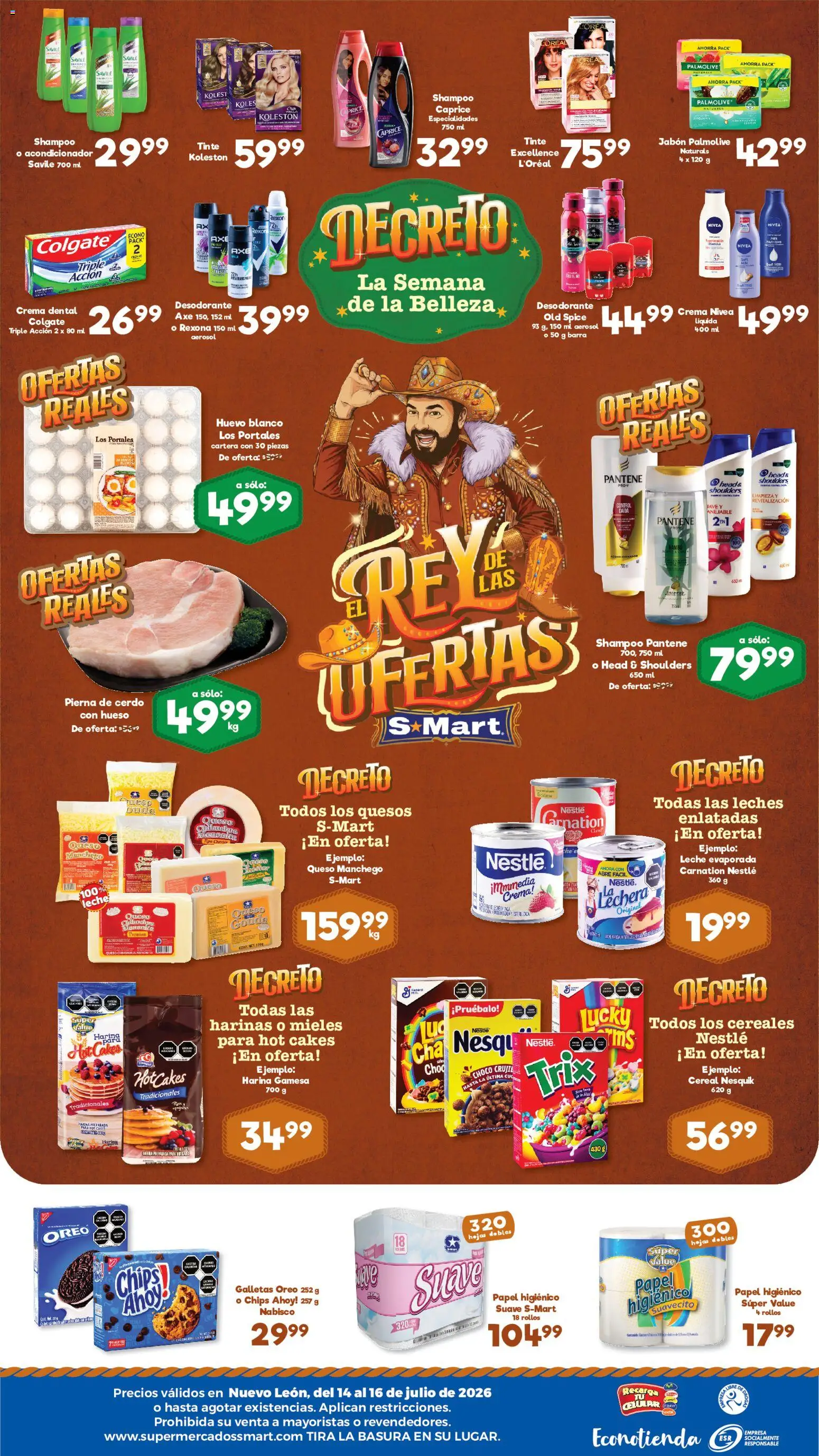 Nuevas ofertas de S-Mart válidas en toda la República Mexicana desde el 14/07/2026. ¡Encuentra las mejores ofertas en S-Mart folleto Monterrey! | Página: 2