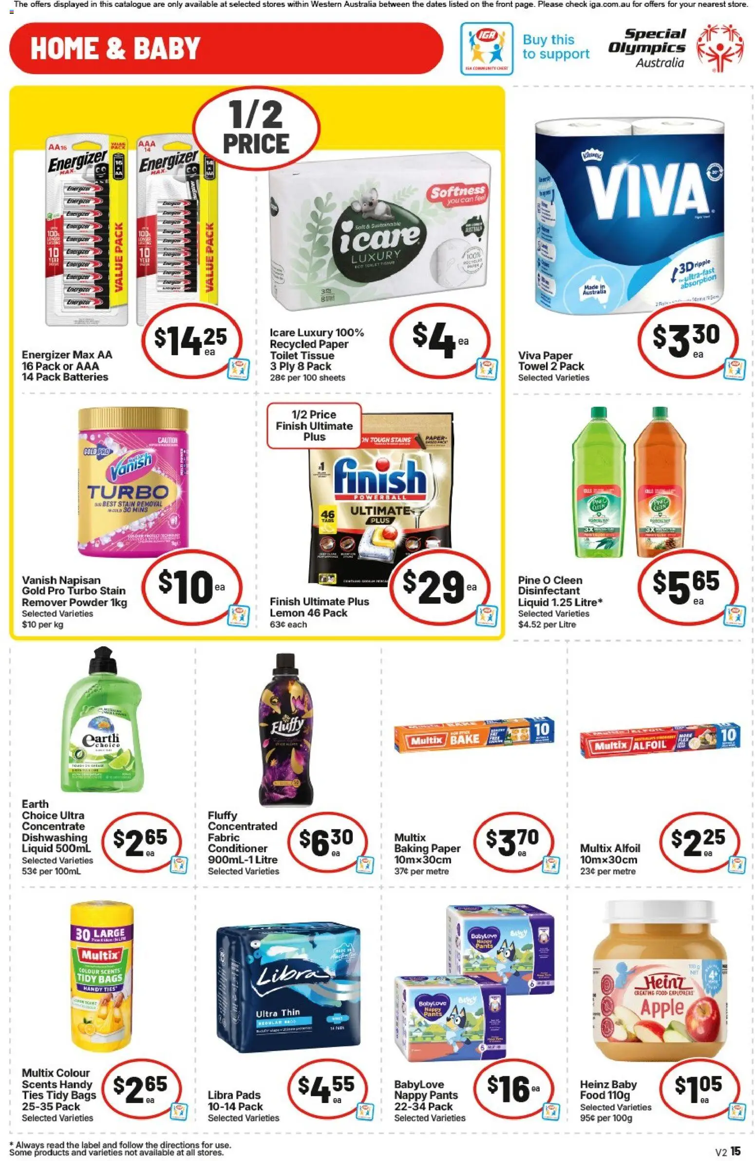 IGA catalogue - valid from 06.05.2026 | Page: 16 | Products: Toilet, Conditioner, Lemon, Batteries