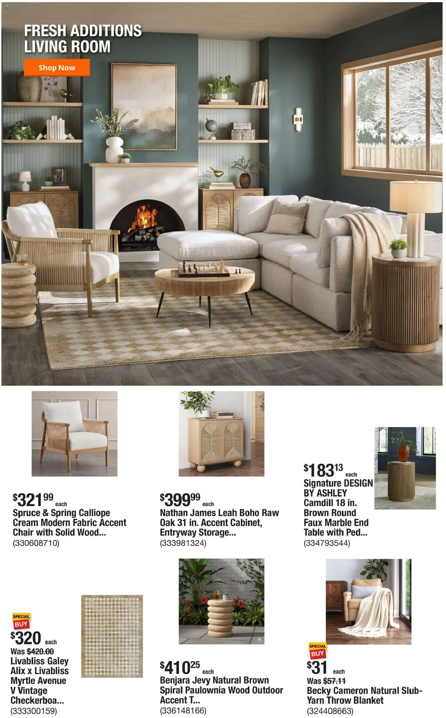 Home Depot Weekly Ad - valid from 07/30/2026 | Page: 4 | Products: Blanket, Table, Chair, Yarn