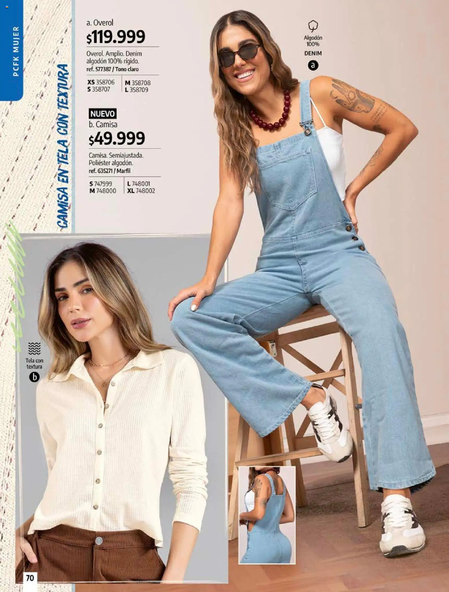 Pacifika revista - valida desde el 12/07/2026 | Página: 70 | Productos: Algodón, Overol, Camisa