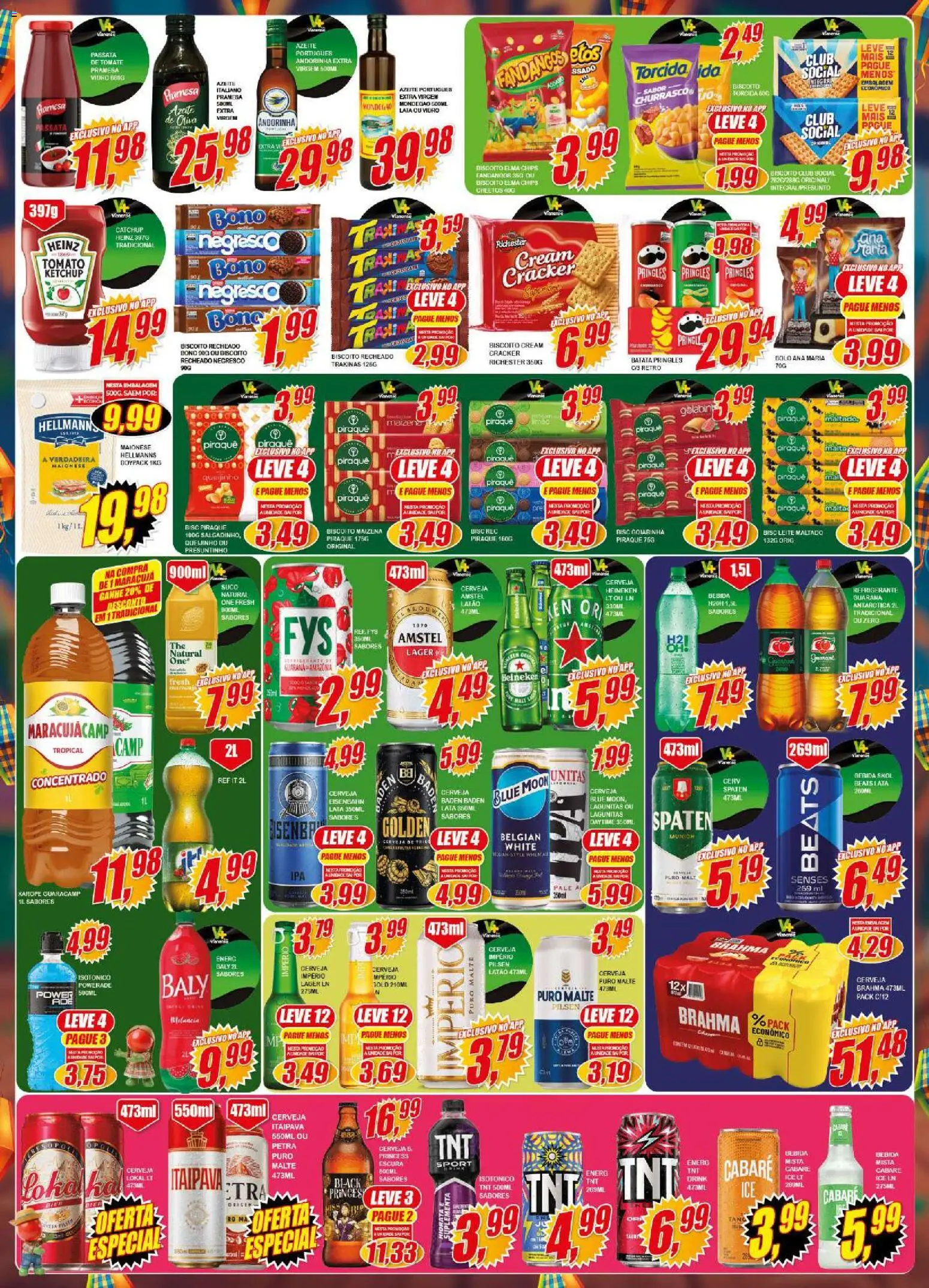 Vianense Folheto - válido de 12.06.2026 | Página: 3 | Produtos: Heineken, Batata, Cream cracker, Isotônico