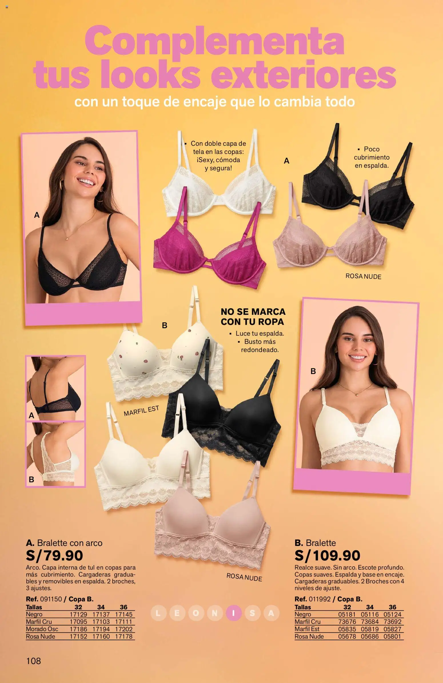 Catálogo Leonisa válido desde 04/08/2026 | Página: 108 | Productos: Cómoda, Ropa