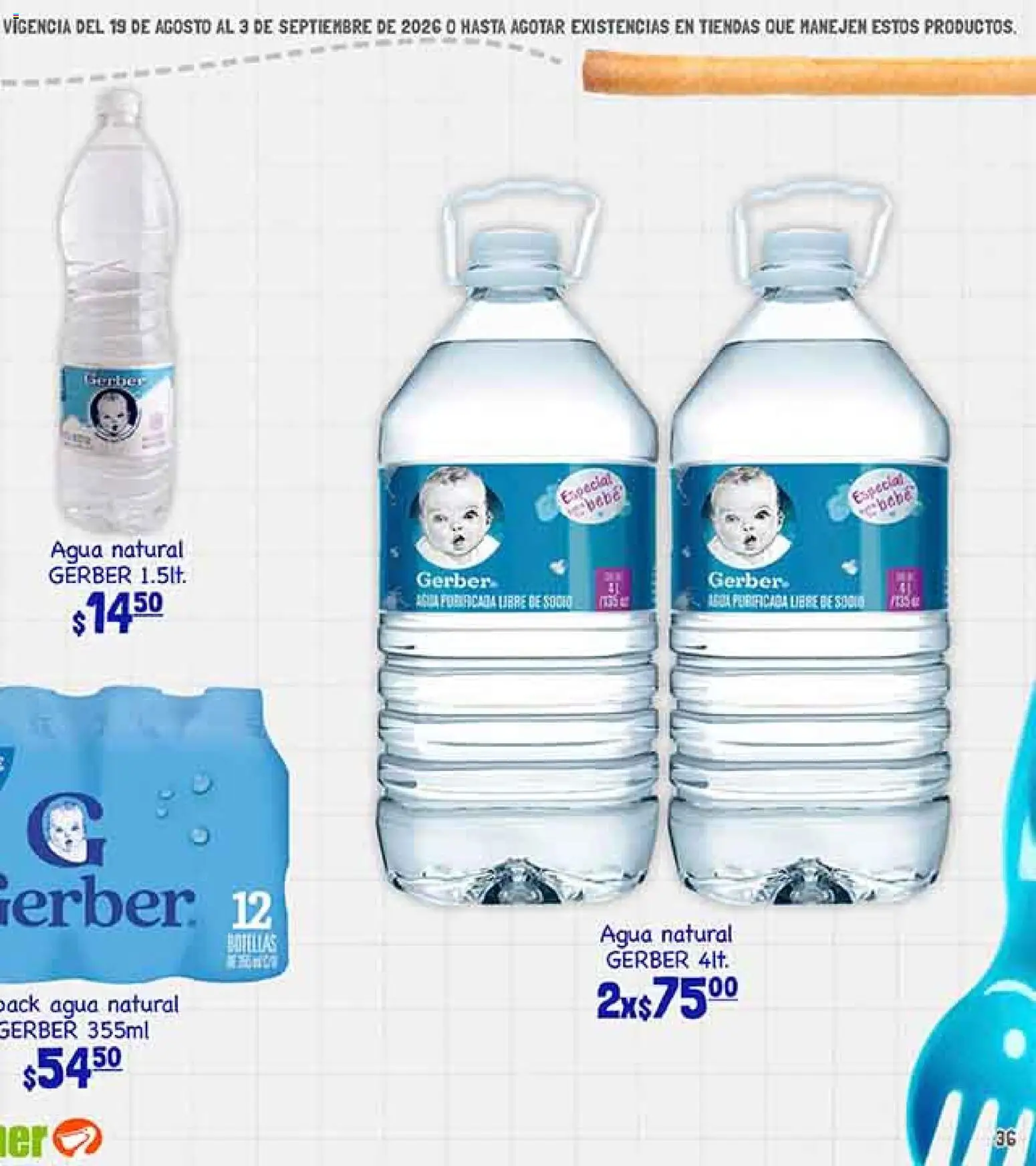 Nuevas ofertas de La Comer válidas en toda la República Mexicana desde el 19/08/2026. ¡Encuentra las mejores ofertas en La Comer folleto! | Página: 71 | Productos: Agua