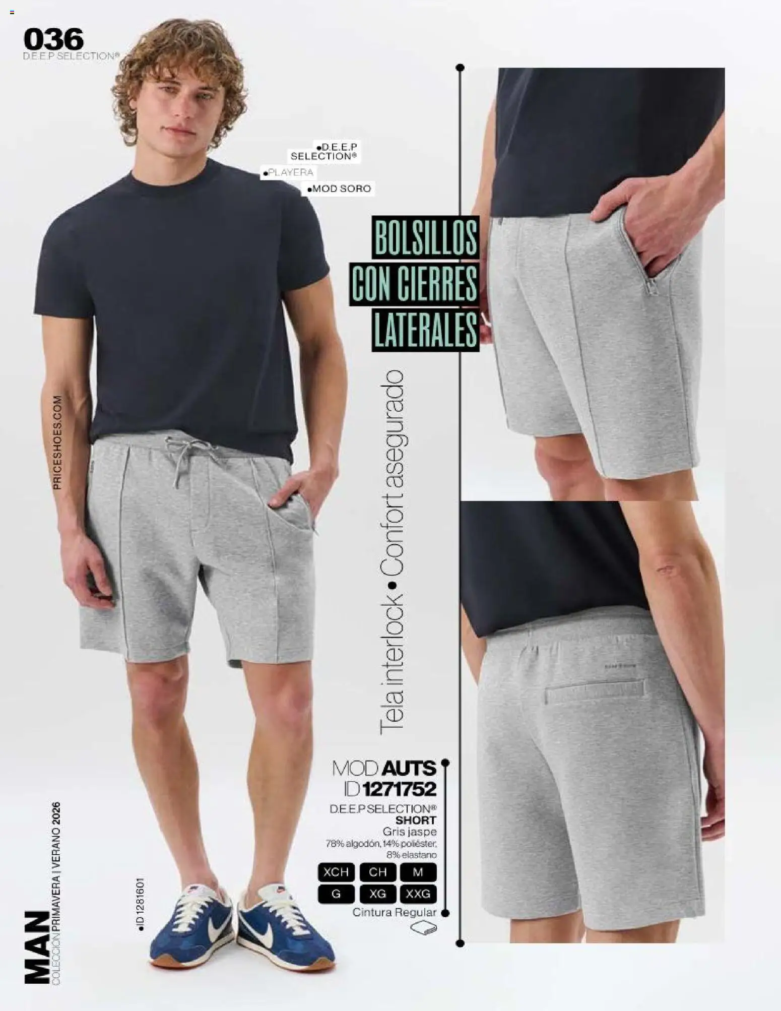 Nuevas ofertas de Price Shoes válidas en toda la República Mexicana desde el 03.04.2026. ¡Encuentra las mejores ofertas en Price Shoes catálogo Man! | Página: 36 | Productos: Short