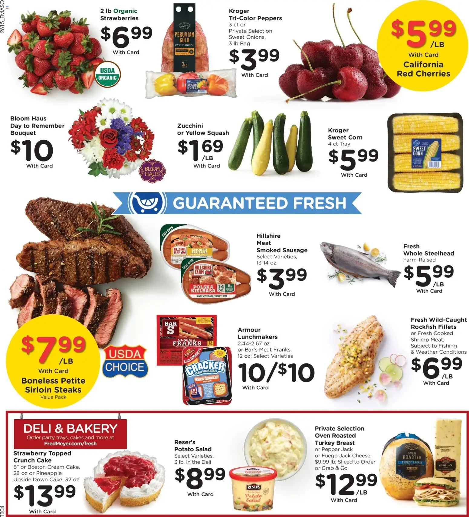 Fred Meyer Weekly Ad - valid from 13.05.2026 | Page: 12 | Products: Corn, Cherries, Squash, Pineapple
