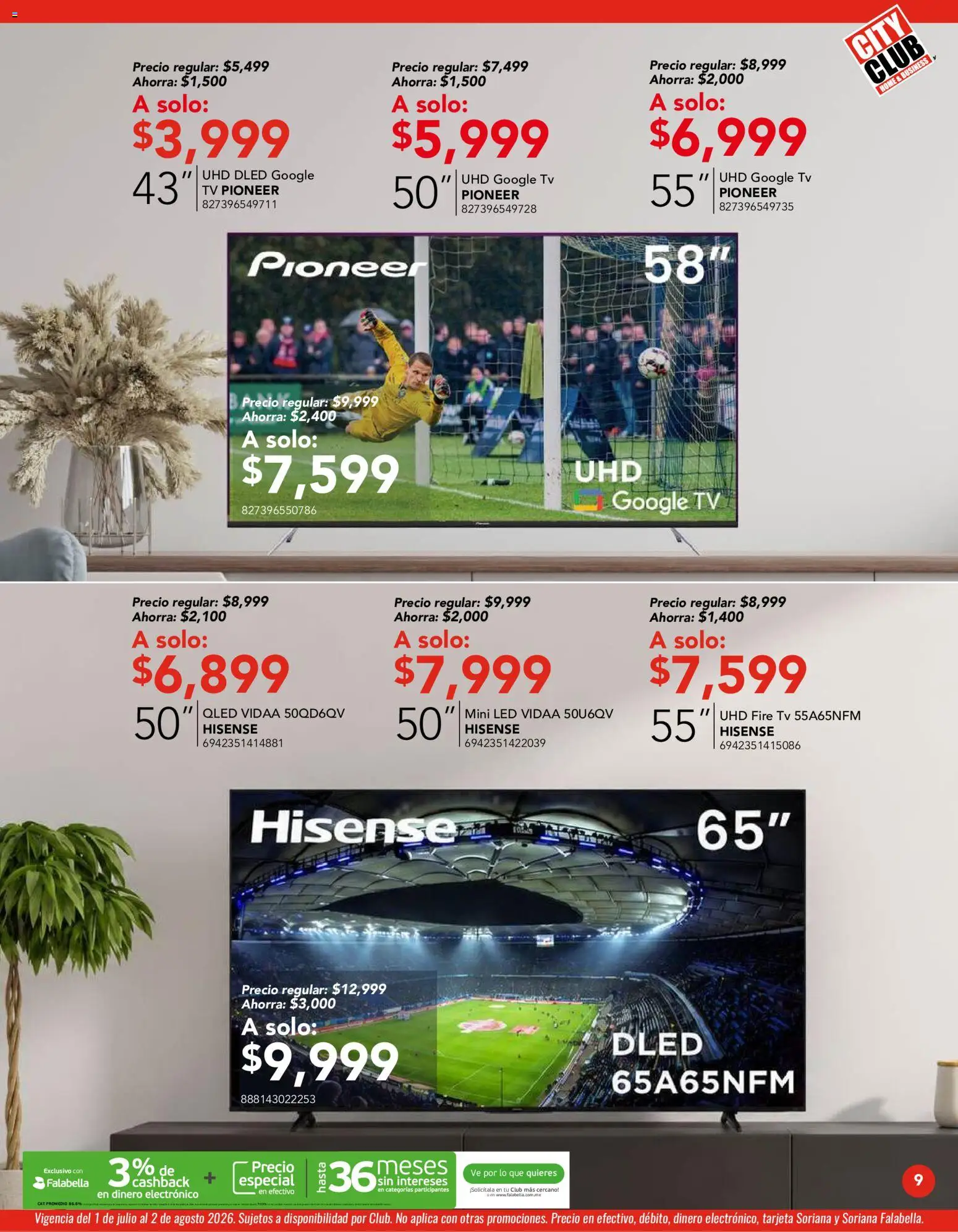 Nuevas ofertas de City Club válidas en toda la República Mexicana desde el 01/07/2026. ¡Encuentra las mejores ofertas en City Club catálogo! | Página: 9