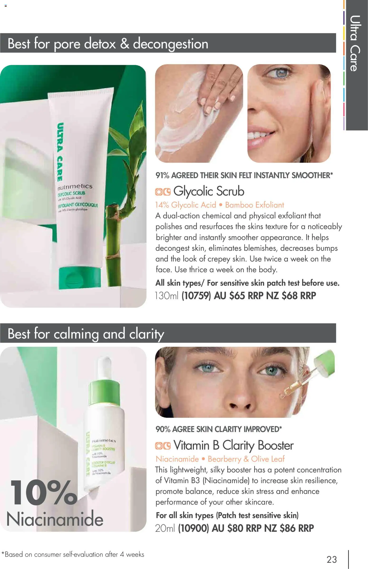 Nutrimetics catalogue - valid from 01/01/2026 | Page: 23 | Products: Scrub, Sensitive skin, Vitamin