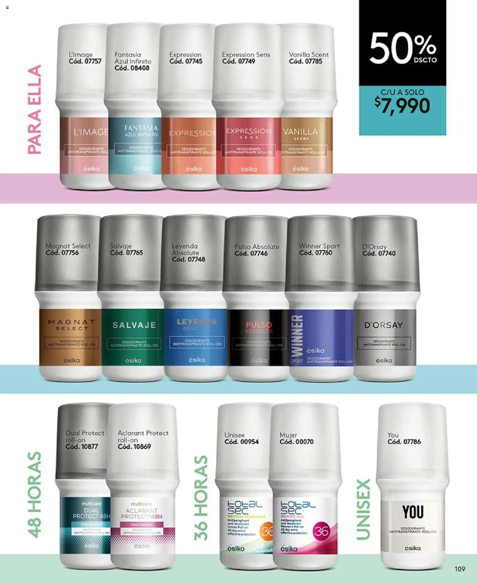 Ésika revista - valida desde el 24.04.2026 | Página: 109 | Productos: Desodorante