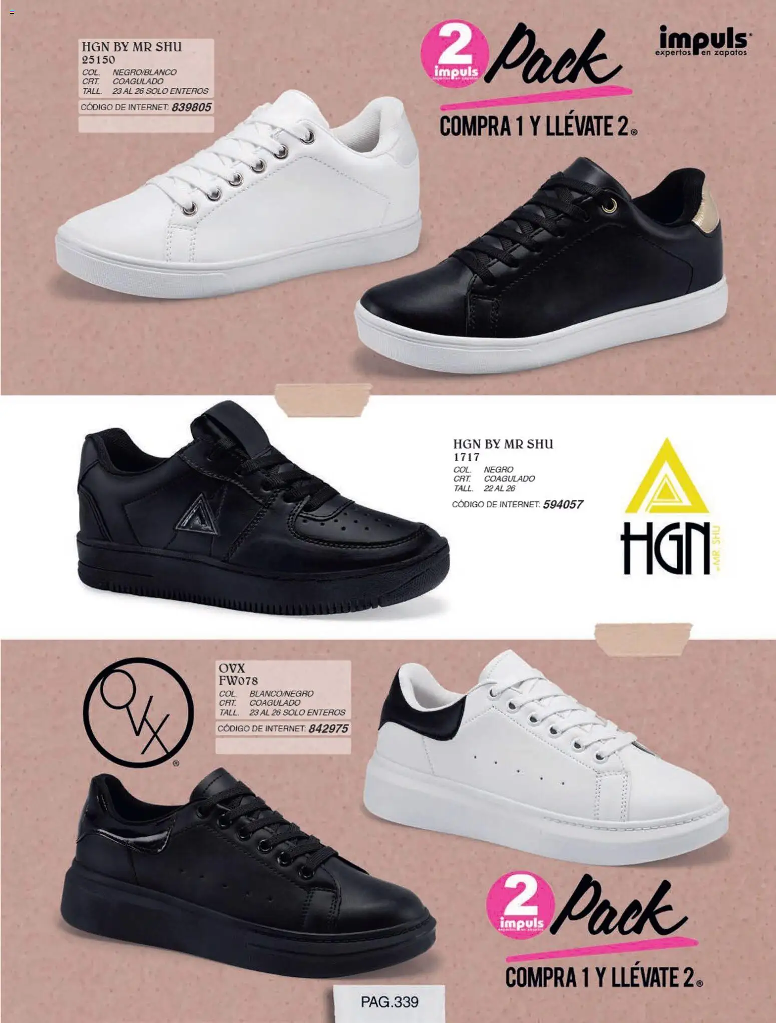 Nuevas ofertas de Impuls válidas en toda la República Mexicana desde el 01/07/2026. ¡Encuentra las mejores ofertas en Impuls catálogo Otoño Invierno! | Página: 341 | Productos: Zapatos
