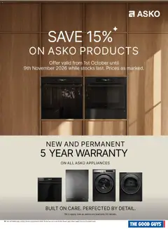 Preview of The Good Guys catalogue Asko - valid from 01/10/2026