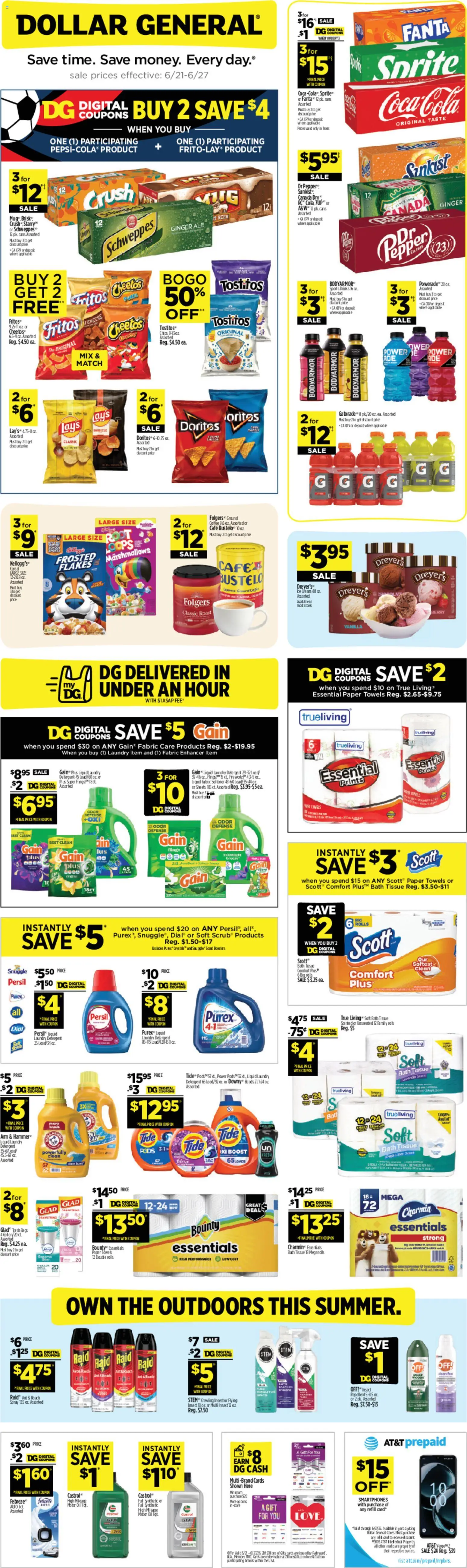 Dollar General Weekly Ad - TX - valid from 21.06.2026 | Page: 1