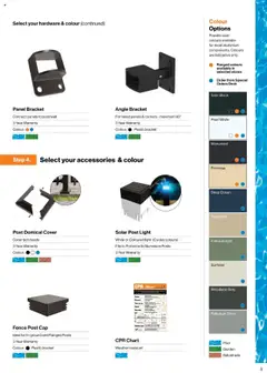 Preview of Bunnings Warehouse - Protectoral Aluminium and Glass Fencing Brochure - valid from 22.09.2025 | Page: 9 | Products: Desk, Fence, Light, Accessories