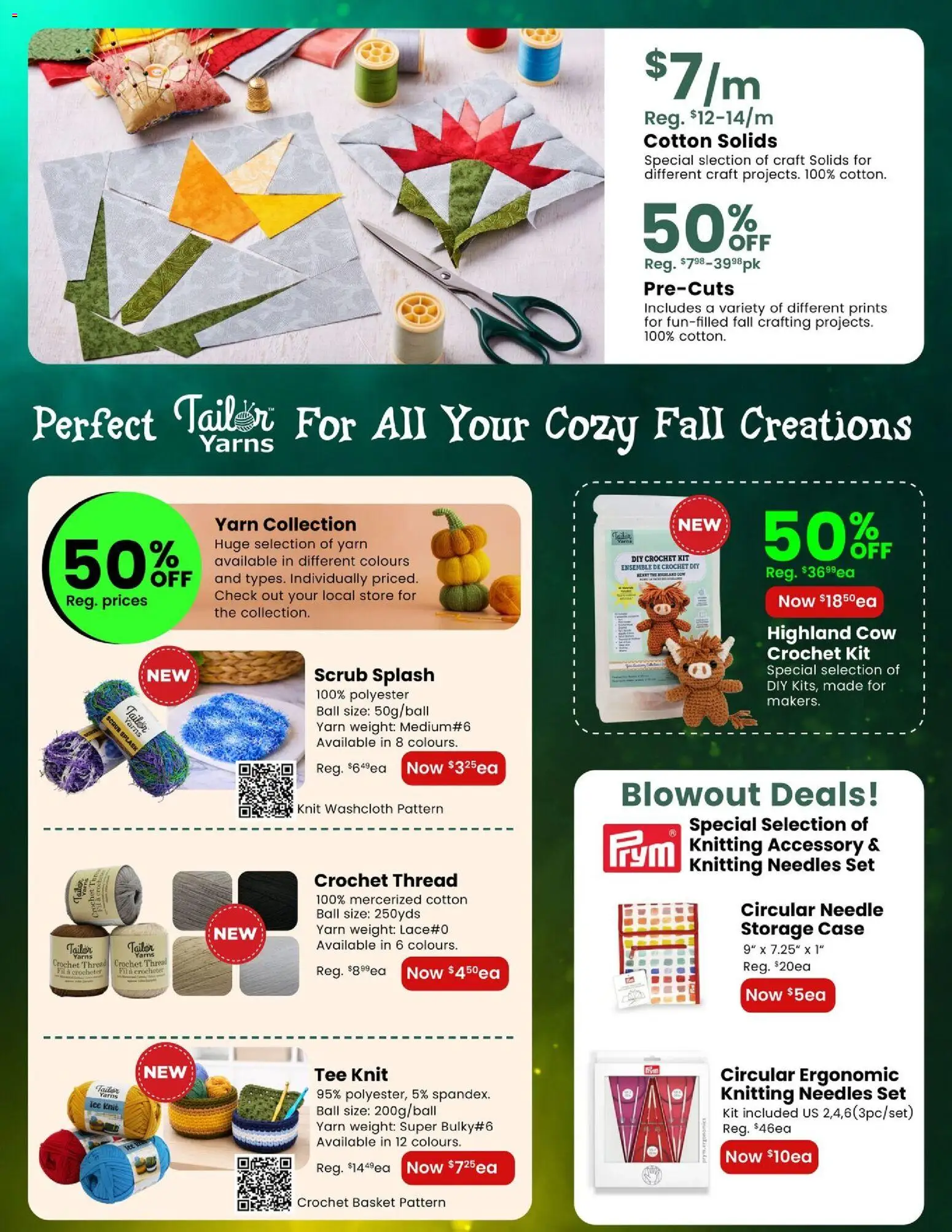 Fabricland flyer valid from Oct 1, 2026 | Page: 10 | Products: Case, Basket, Ice