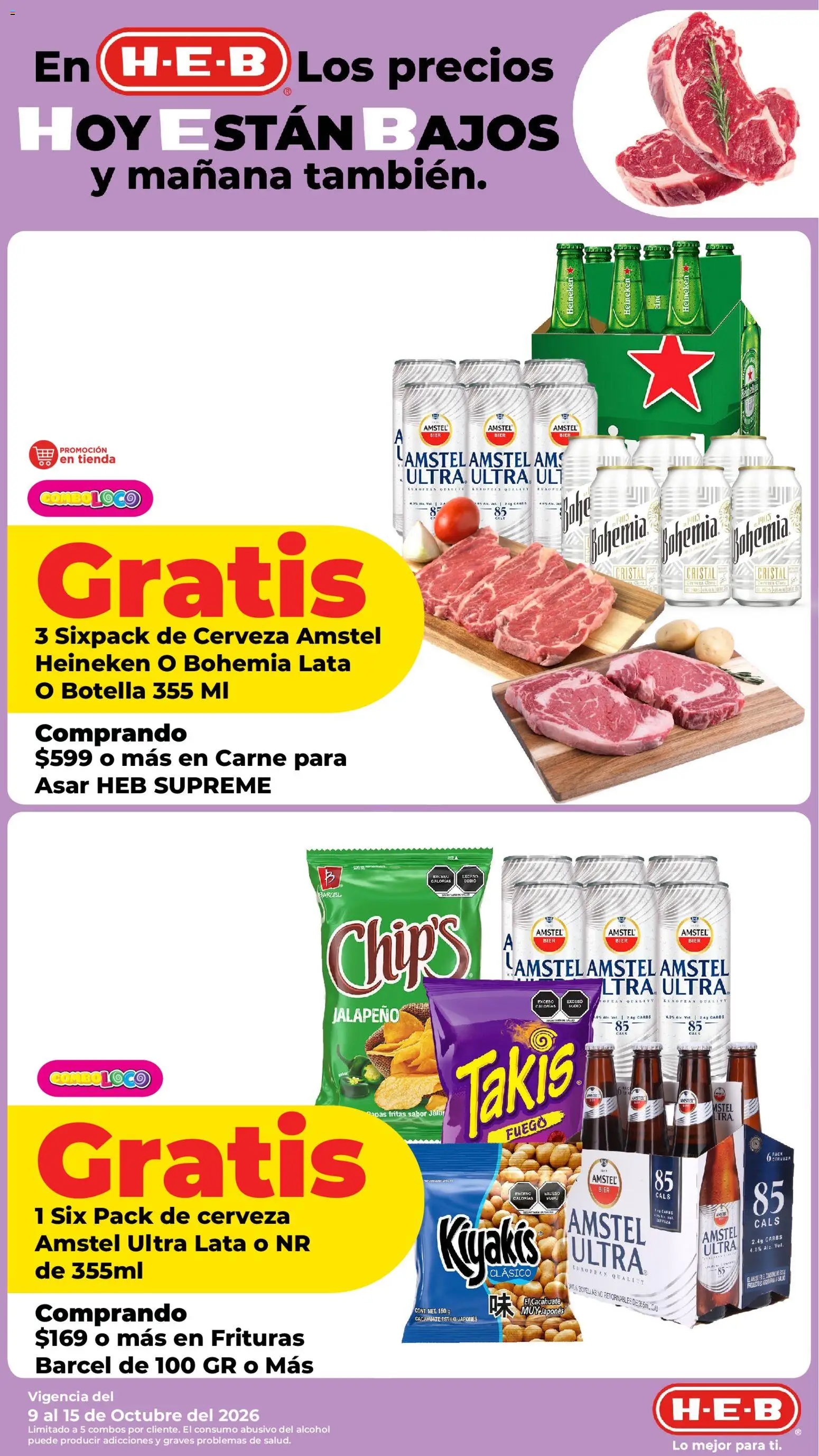 Nuevas ofertas de H-E-B válidas en toda la República Mexicana desde el 09/10/2026. ¡Encuentra las mejores ofertas en H-E-B folleto! | Página: 1