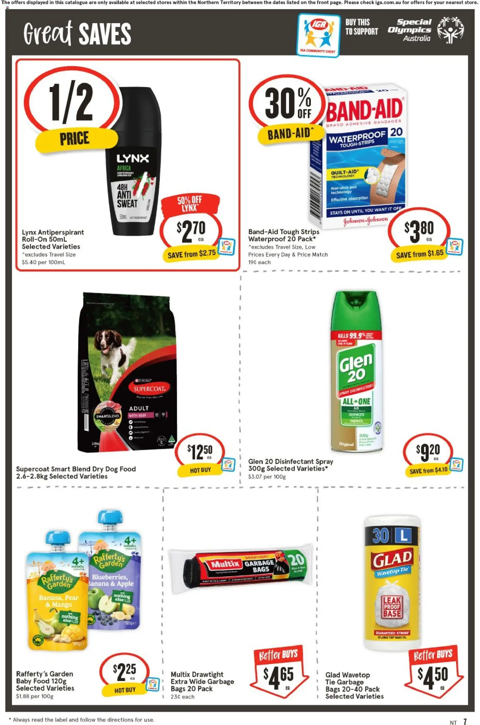 IGA catalogue - valid from 29.04.2026 | Page: 7 | Products: Beef, Antiperspirant, Baby food, Mango
