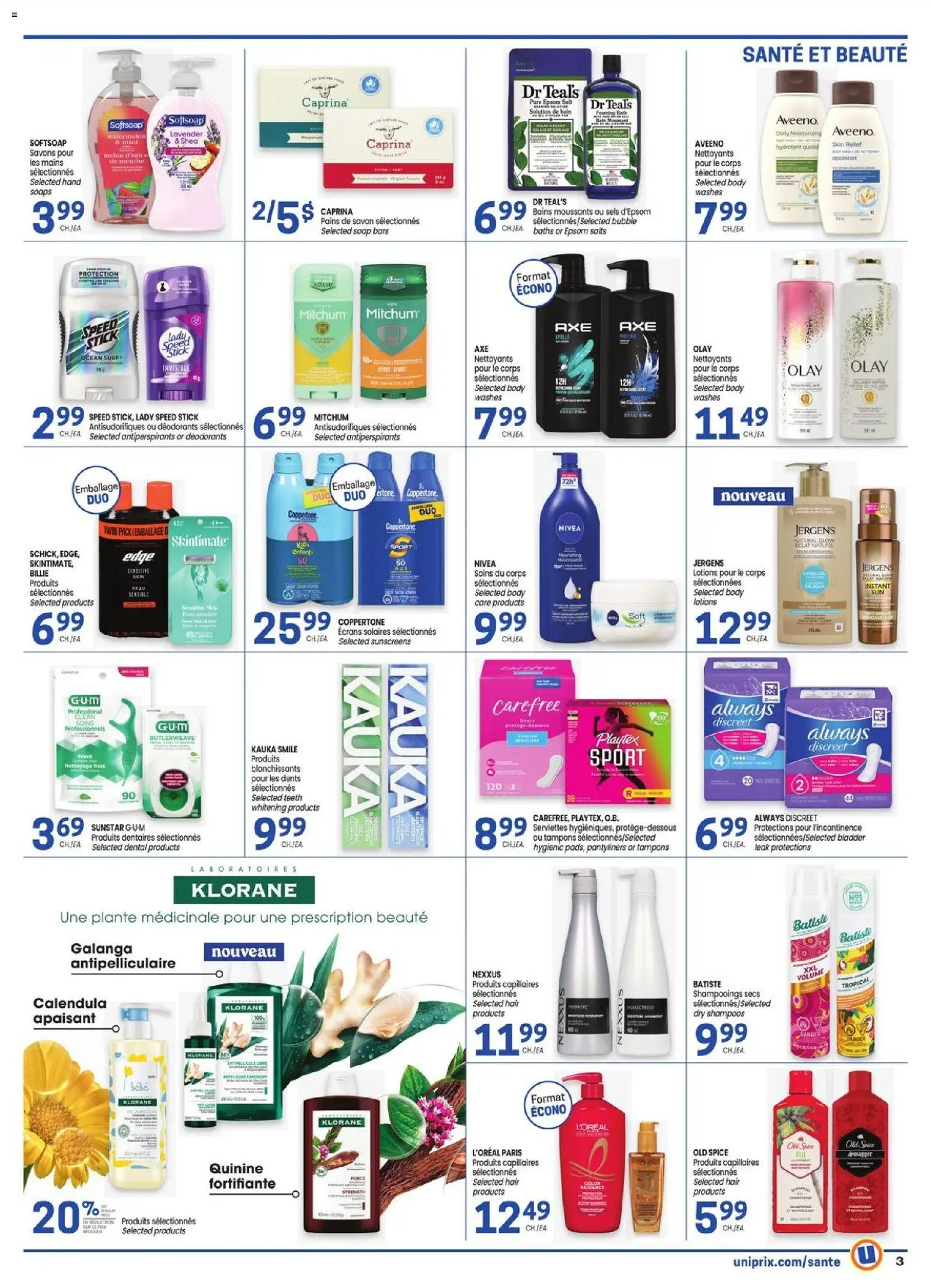 Uniprix flyer valid from 04.06.2026 | Page: 3 | Products: Soap