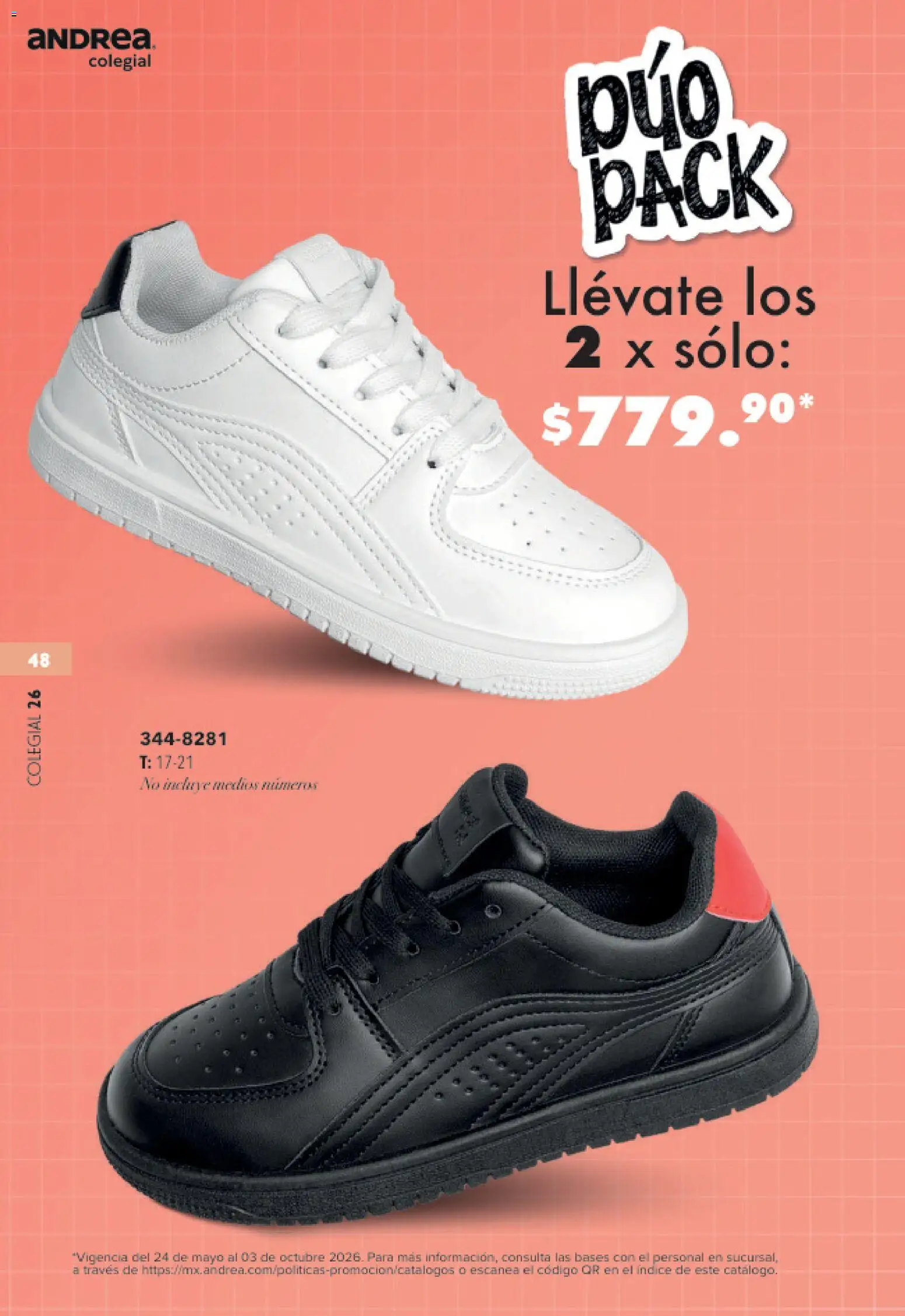 Nuevas ofertas de Andrea válidas en toda la República Mexicana desde el 23/05/2026. ¡Encuentra las mejores ofertas en Andrea catálogo Colegial! | Página: 48