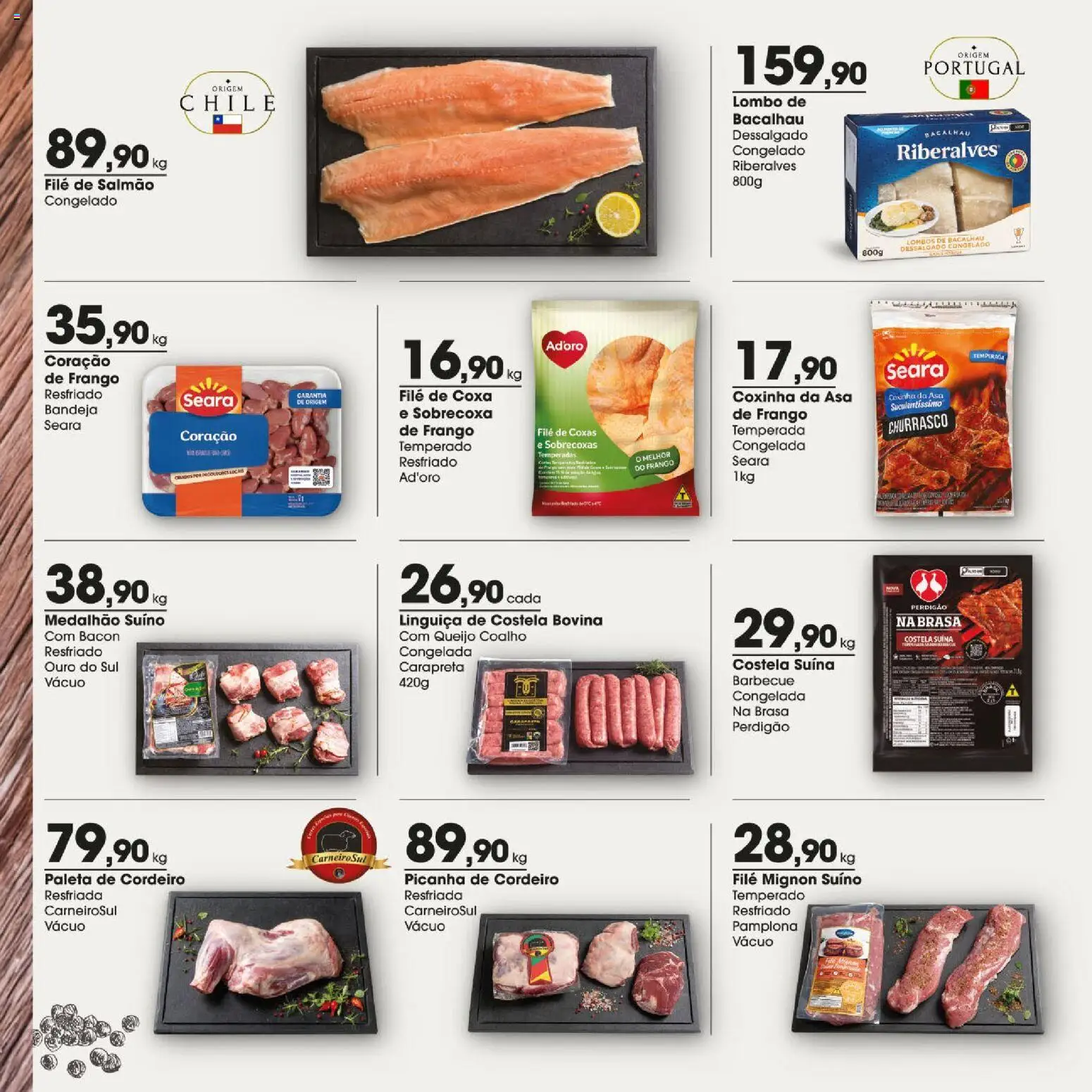 Zaffari Folheto - válido de 10/09/2026 | Página: 4 | Produtos: Filé mignon suíno, Filé de salmão, Picanha, Coração de frango