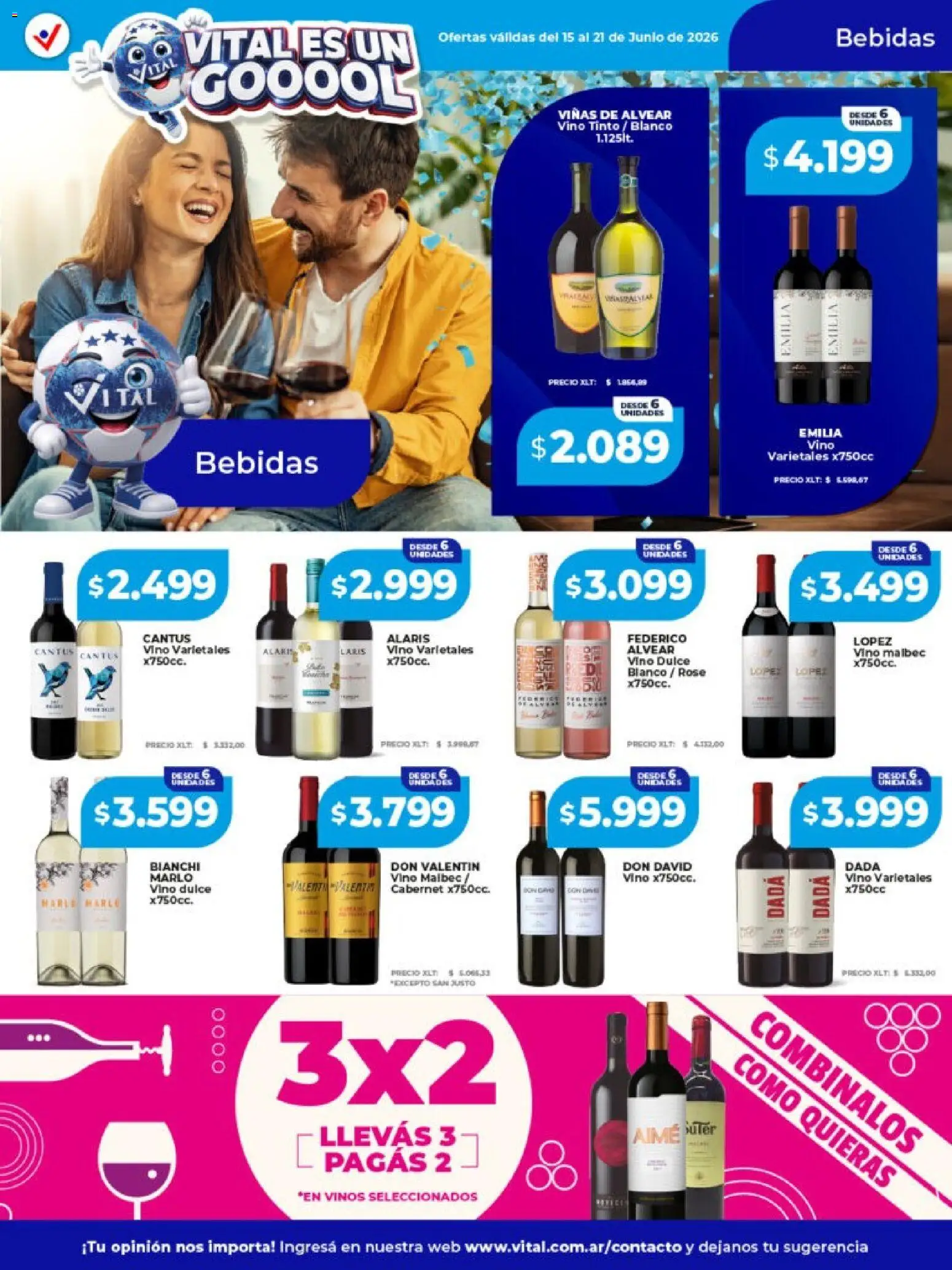 Vital - Ofertas │ válido desde el 15.06.2026 | Página: 10 | Productos: Vino