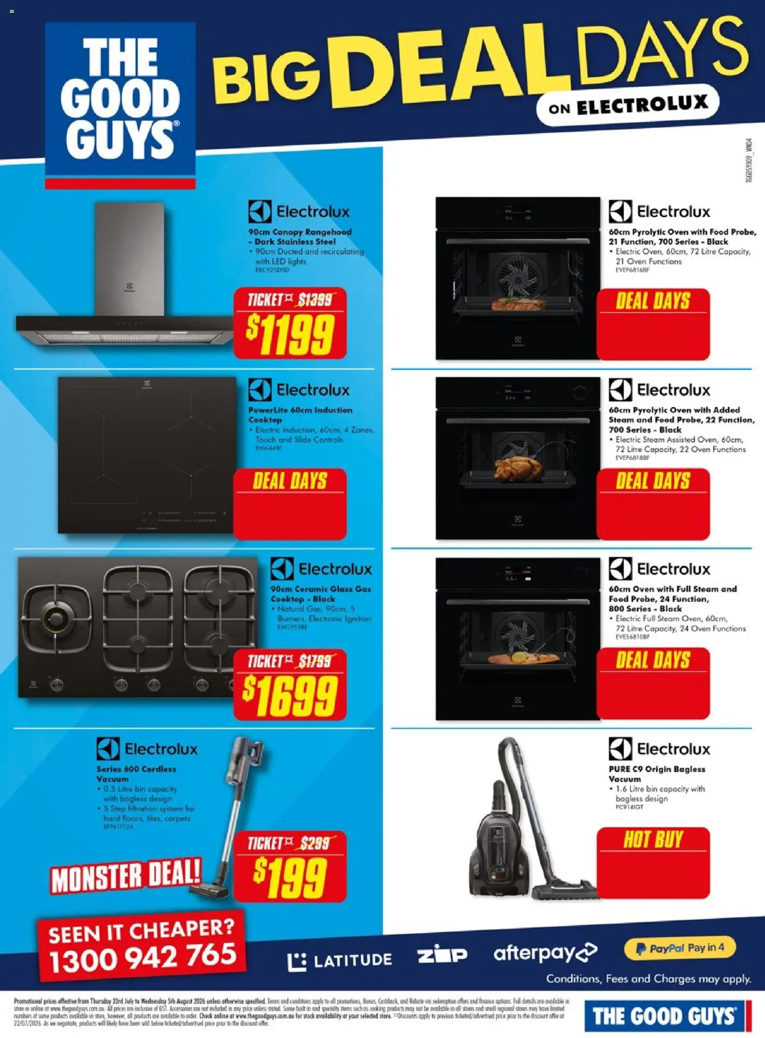 The Good Guys catalogue - valid from 23/07/2026 | Page: 4 | Products: Accessories, Oven, Cooktop