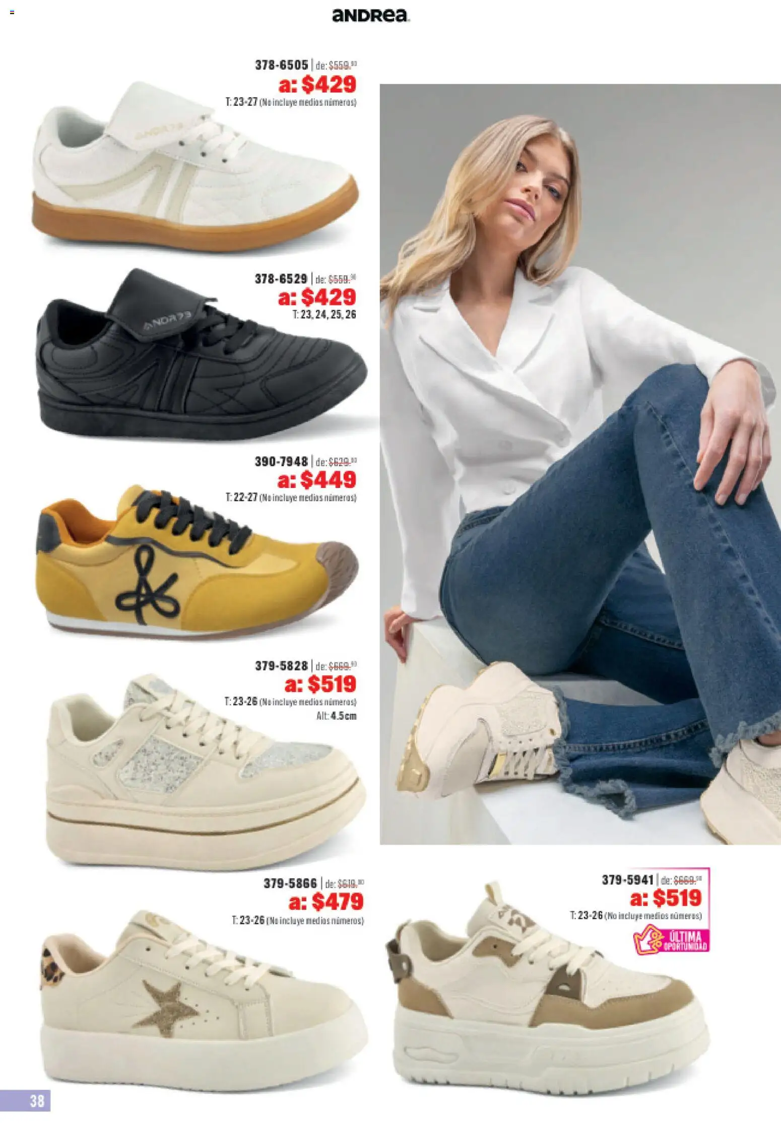 Nuevas ofertas de Andrea válidas en toda la República Mexicana desde el 31.05.2026. ¡Encuentra las mejores ofertas en Andrea catálogo Outlet! | Página: 38