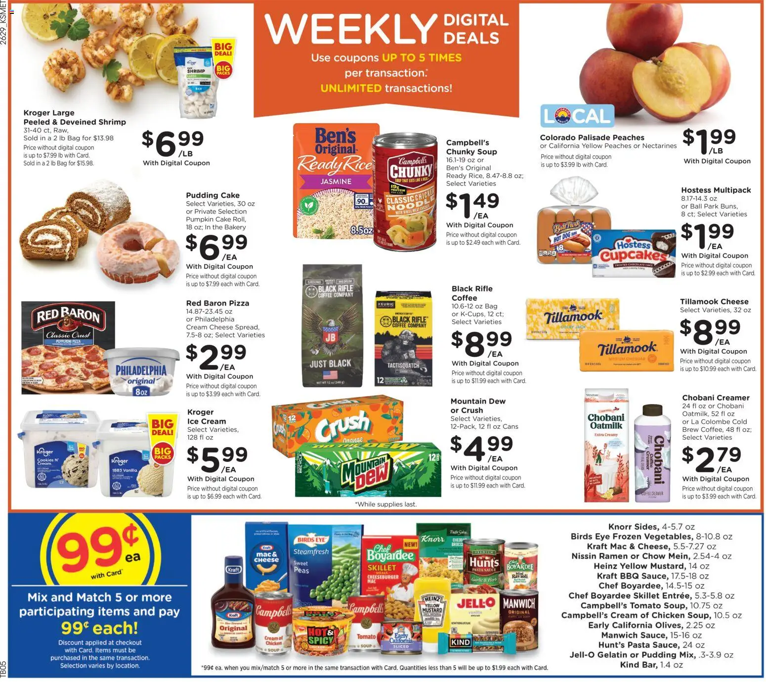 King Soopers Weekly Ad - valid from 08/19/2026 | Page: 3 | Products: Meat, Chicken, Cookies, Protein pudding