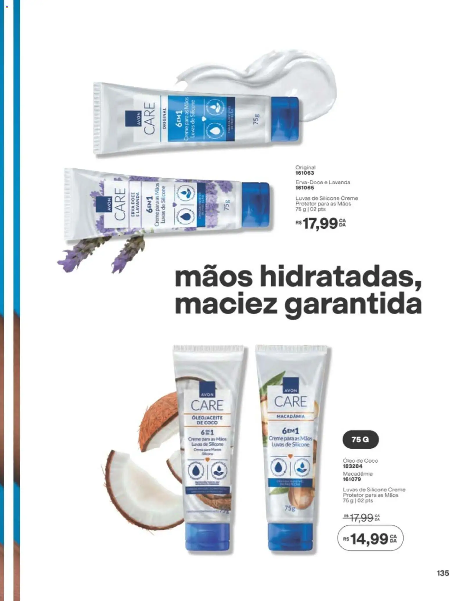 Avon Folheto - válido de 29/06/2026 | Página: 135 | Produtos: Coco, Óleo, Creme, Óleo de coco