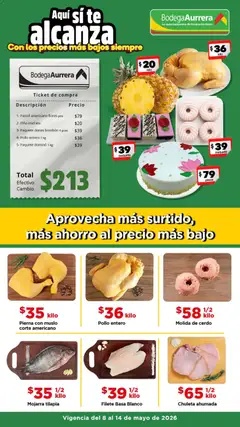 Vista previa de Bodega Aurrerá folleto Aprovecha más surtido, nuevo folleto de la tienda, válido en México a partir del 08.05.2026