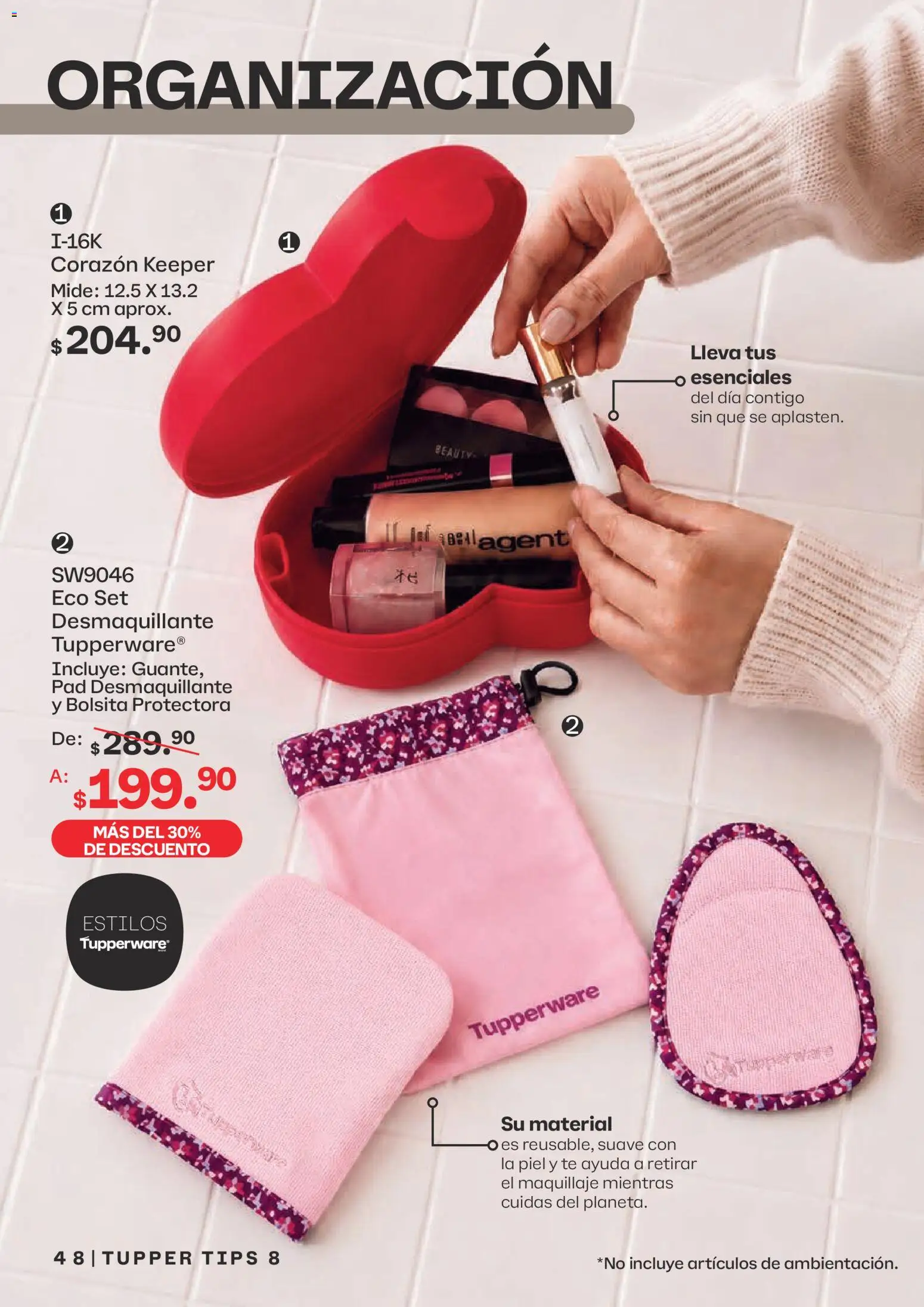 Nuevas ofertas de Tupperware válidas en toda la República Mexicana desde el 13/07/2026. ¡Encuentra las mejores ofertas en Tupperware catálogo! | Página: 48 | Productos: Desmaquillante, Tupper, Té, Maquillaje