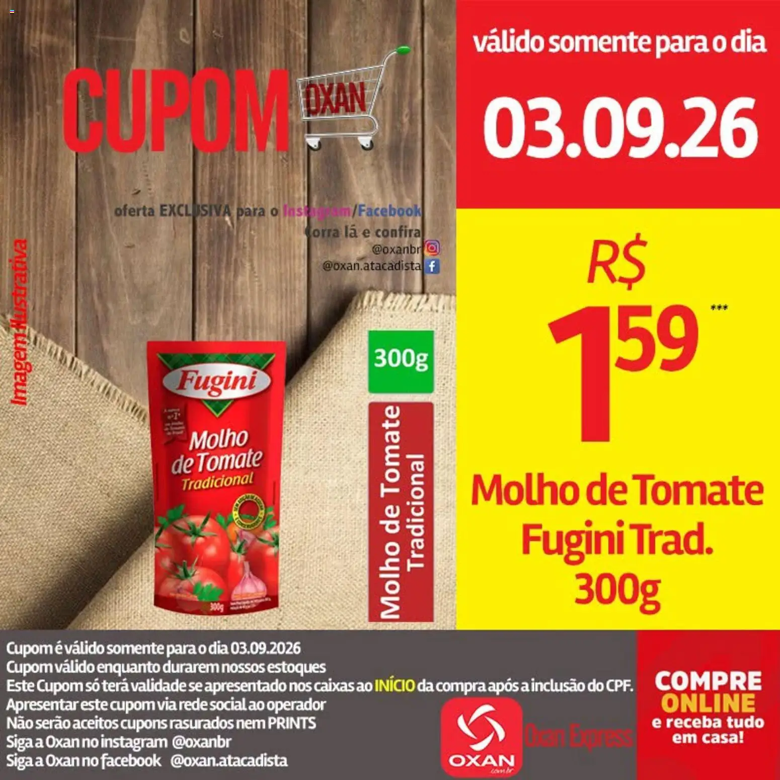Oxan Atacadista Folheto - válido de 03/09/2026 | Página: 18 | Produtos: Tomate, Molho de tomate