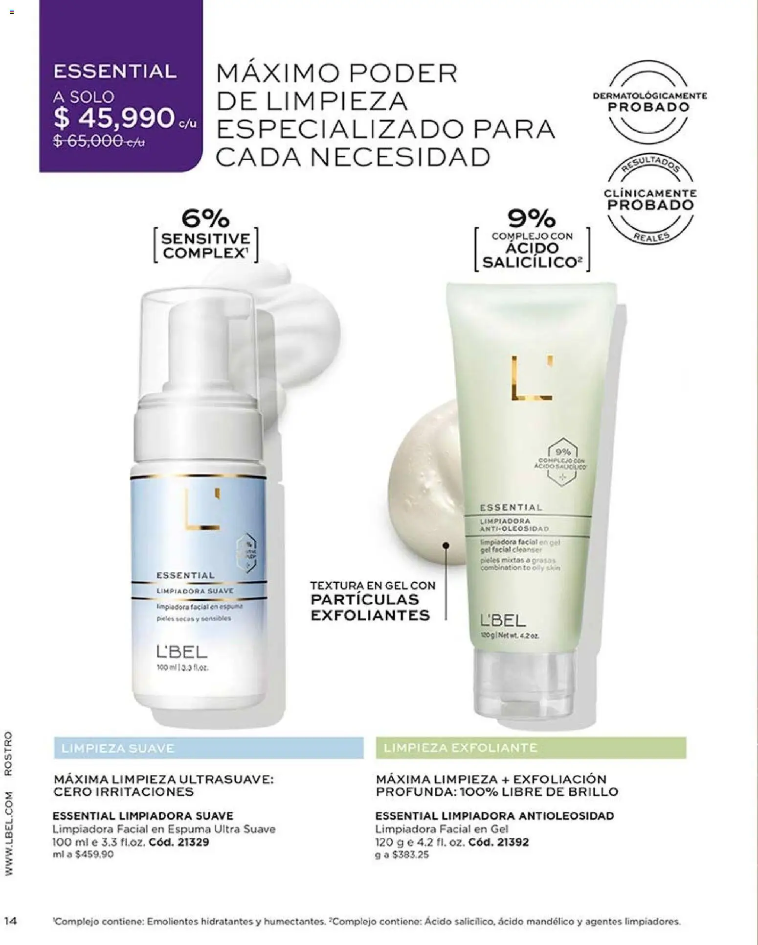 L'Bel revista - valida desde el 07/09/2026 | Página: 14 | Productos: Espuma, Brillo