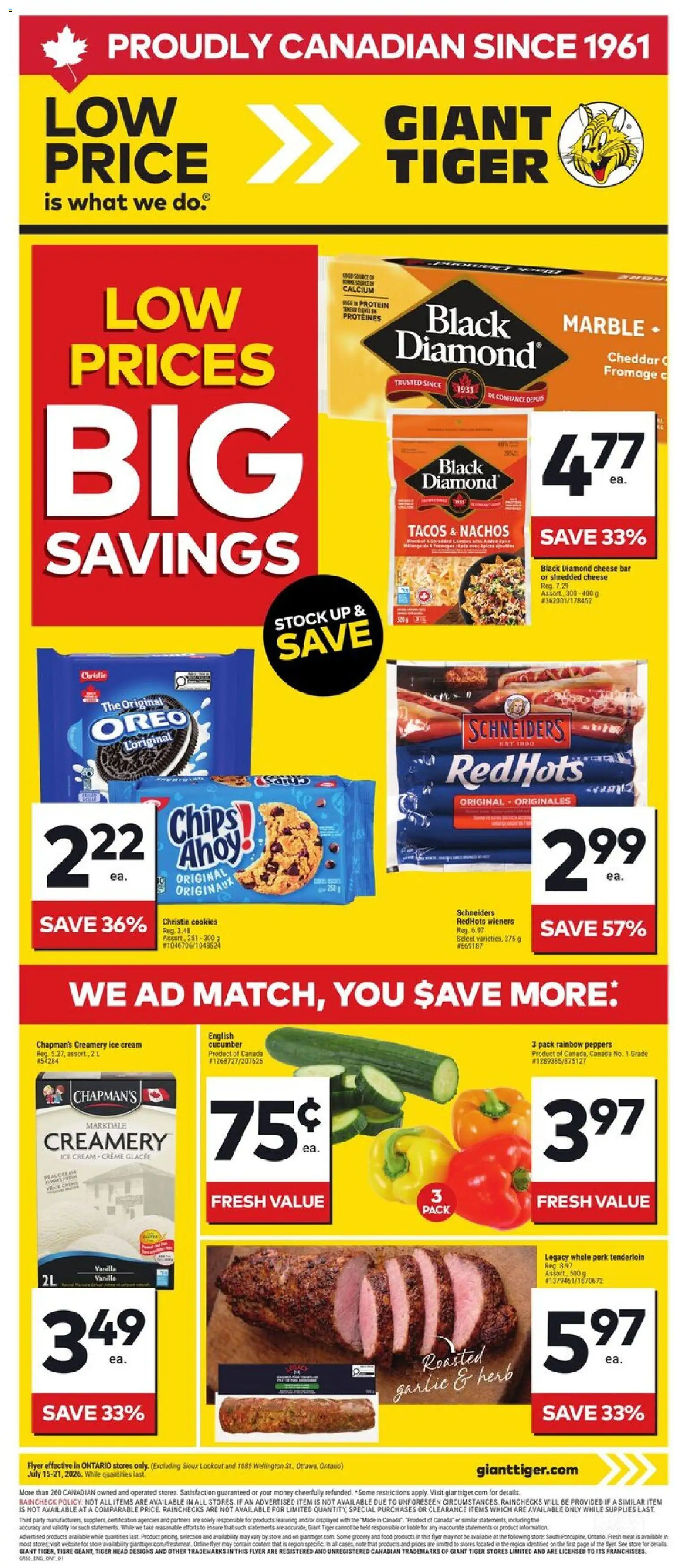 Giant Tiger Flyer catalogue cover