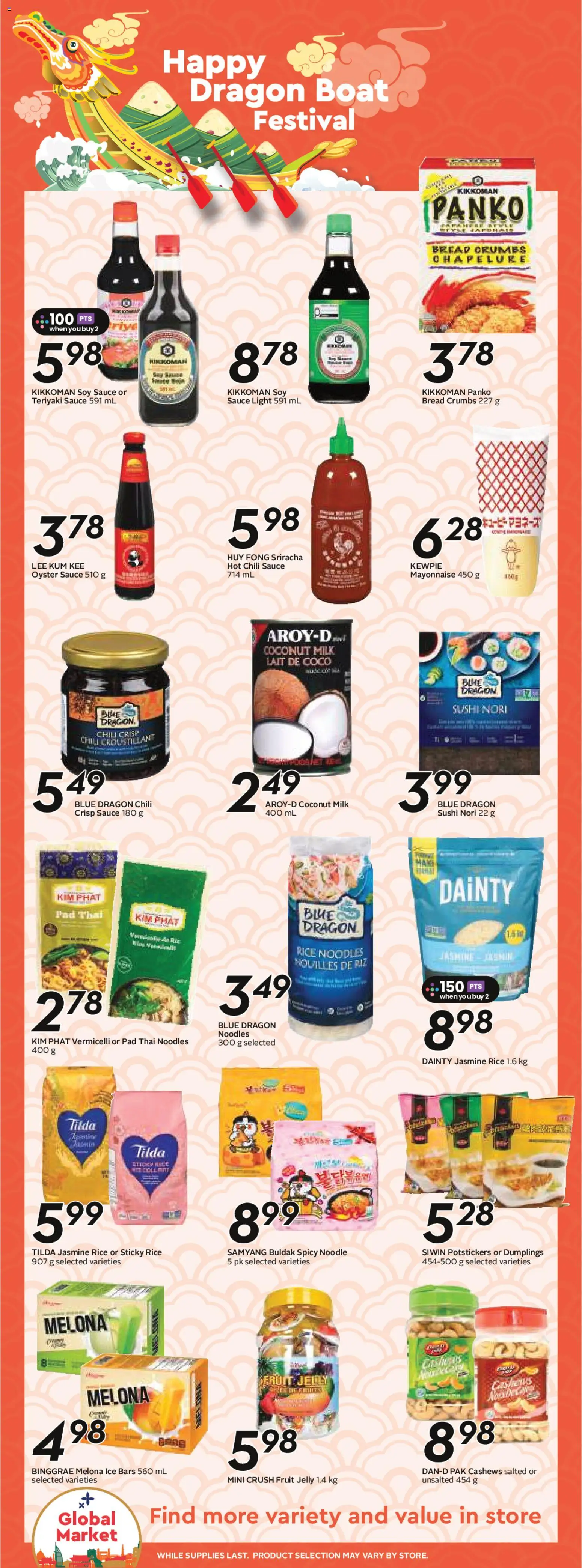 Sobeys flyer valid from 18.06.2026 | Page: 16 | Products: Rice, Noodles, Milk, Bread