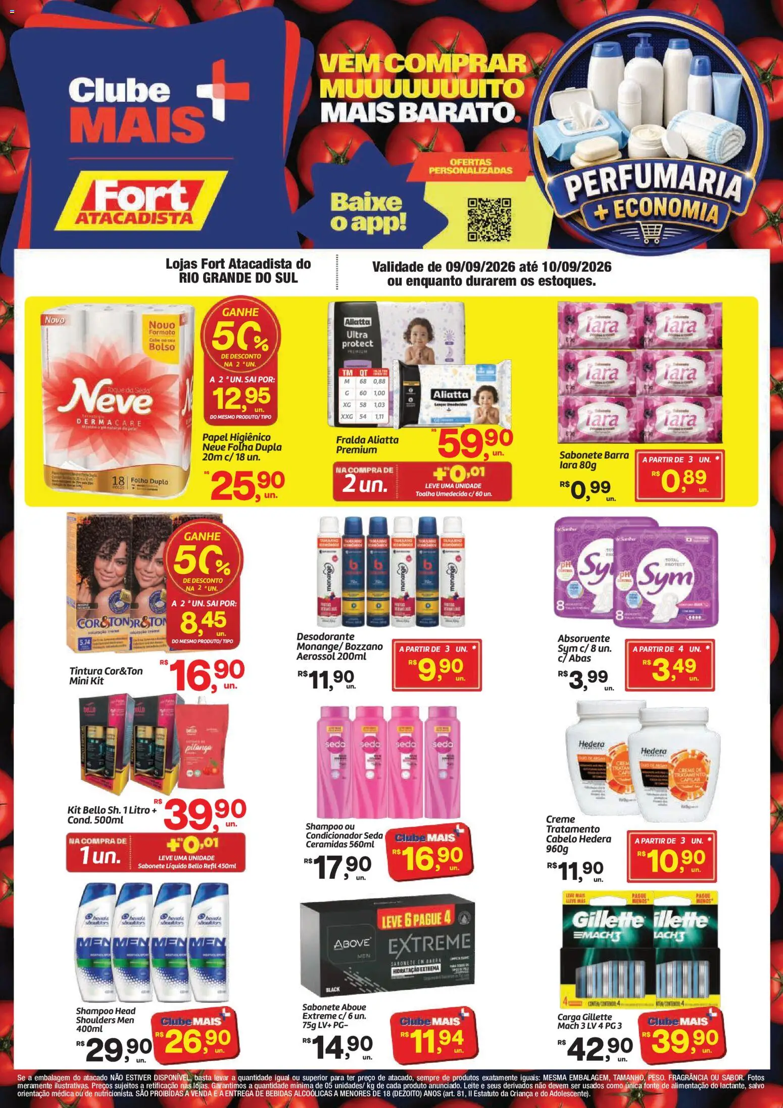 Fort Atacadista Folheto - válido de 09/09/2026 | Página: 1 | Produtos: Shampoo, Leite, Sabonete, Papel higiênico