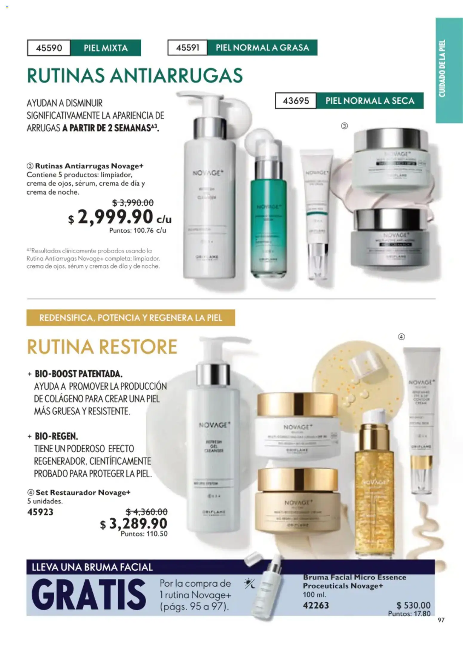 Nuevas ofertas de Oriflame válidas en toda la República Mexicana desde el 01/08/2026. ¡Encuentra las mejores ofertas en Oriflame campaña 11 2026! | Página: 97 | Productos: Serum, Crema, Bruma