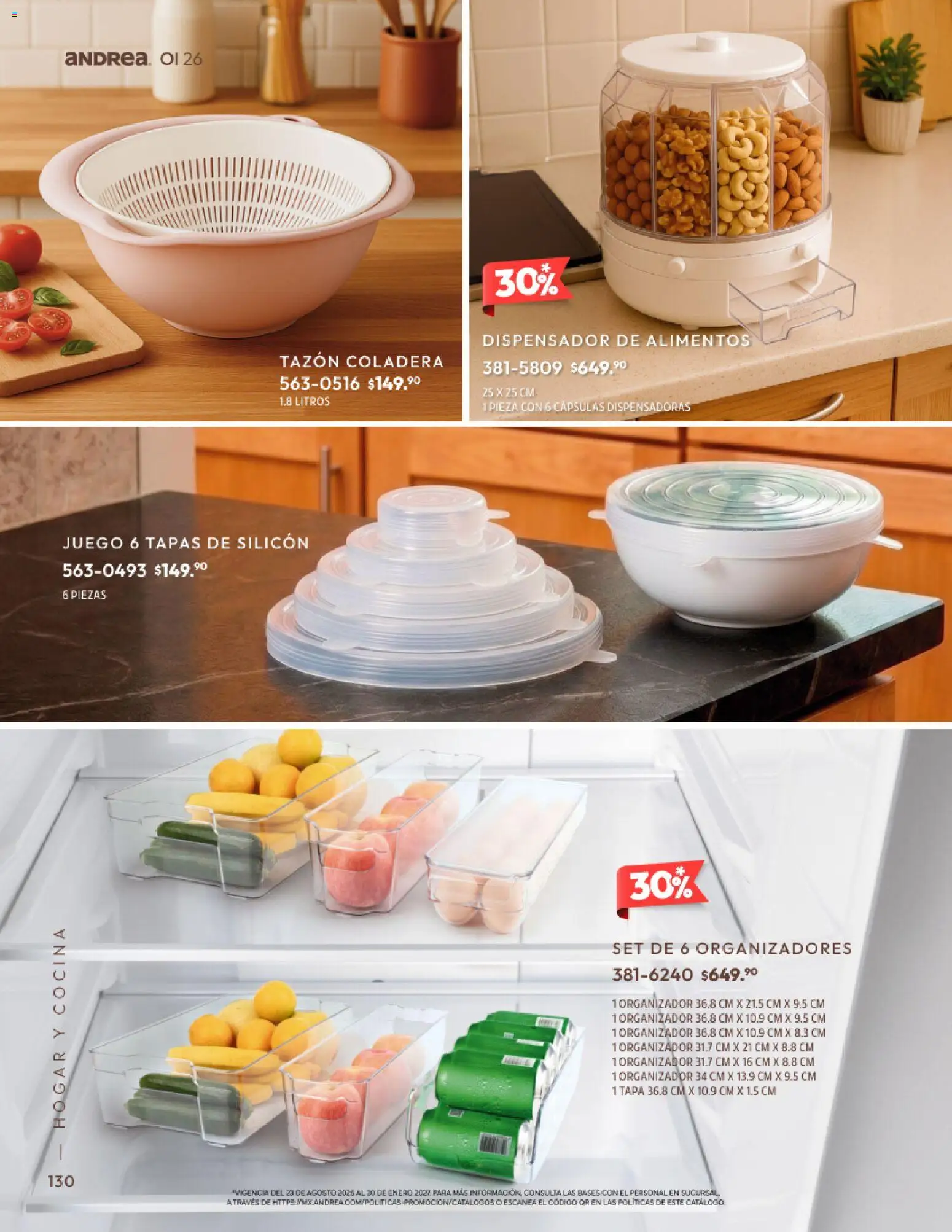 Nuevas ofertas de Andrea válidas en toda la República Mexicana desde el 01/09/2026. ¡Encuentra las mejores ofertas en Andrea catálogo Home! | Página: 130