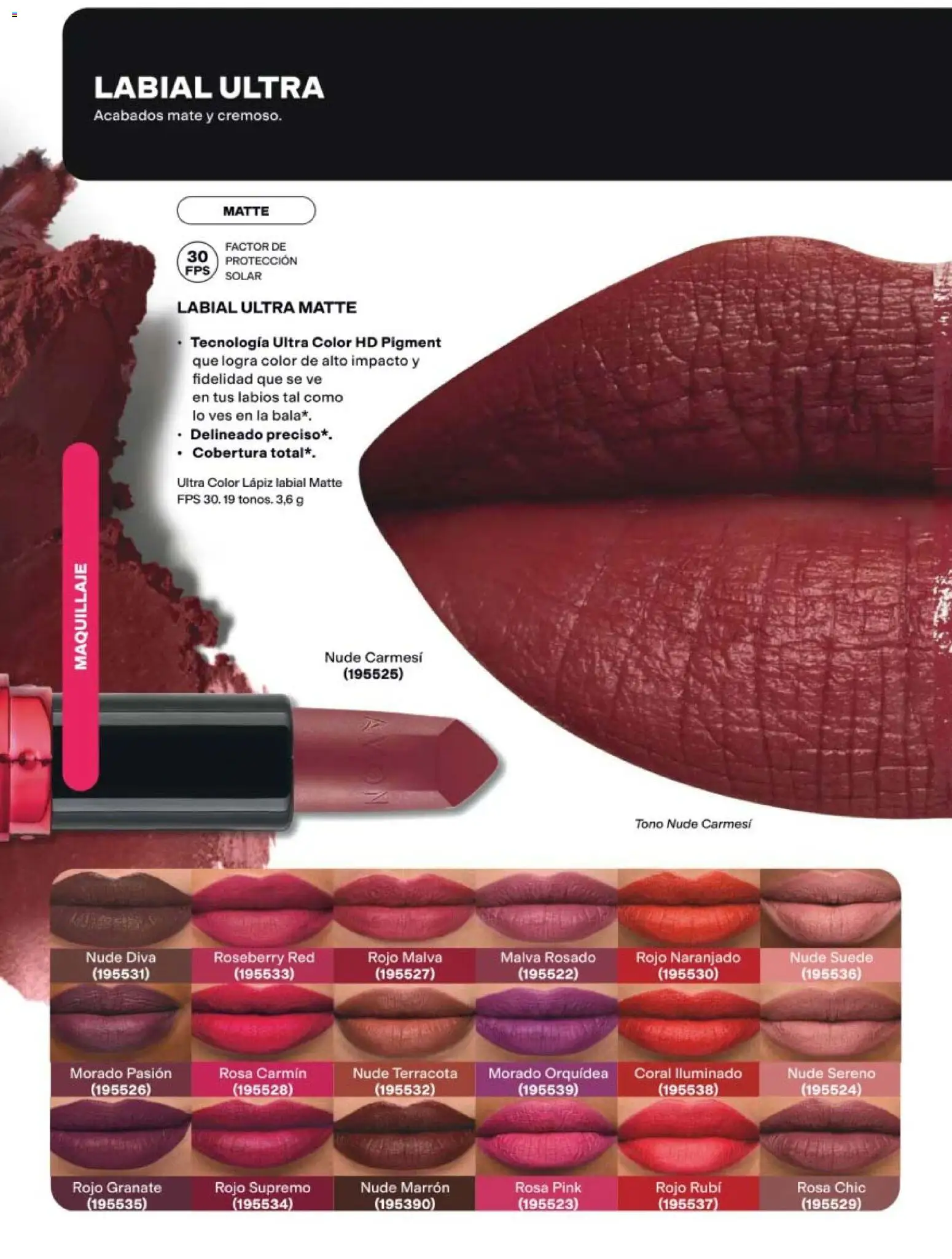 Nuevas ofertas de AVON válidas en toda la República Mexicana desde el 21/08/2026. ¡Encuentra las mejores ofertas en AVON campaña 13 2026! | Página: 22 | Productos: Mate, Maquillaje, Lápiz labial
