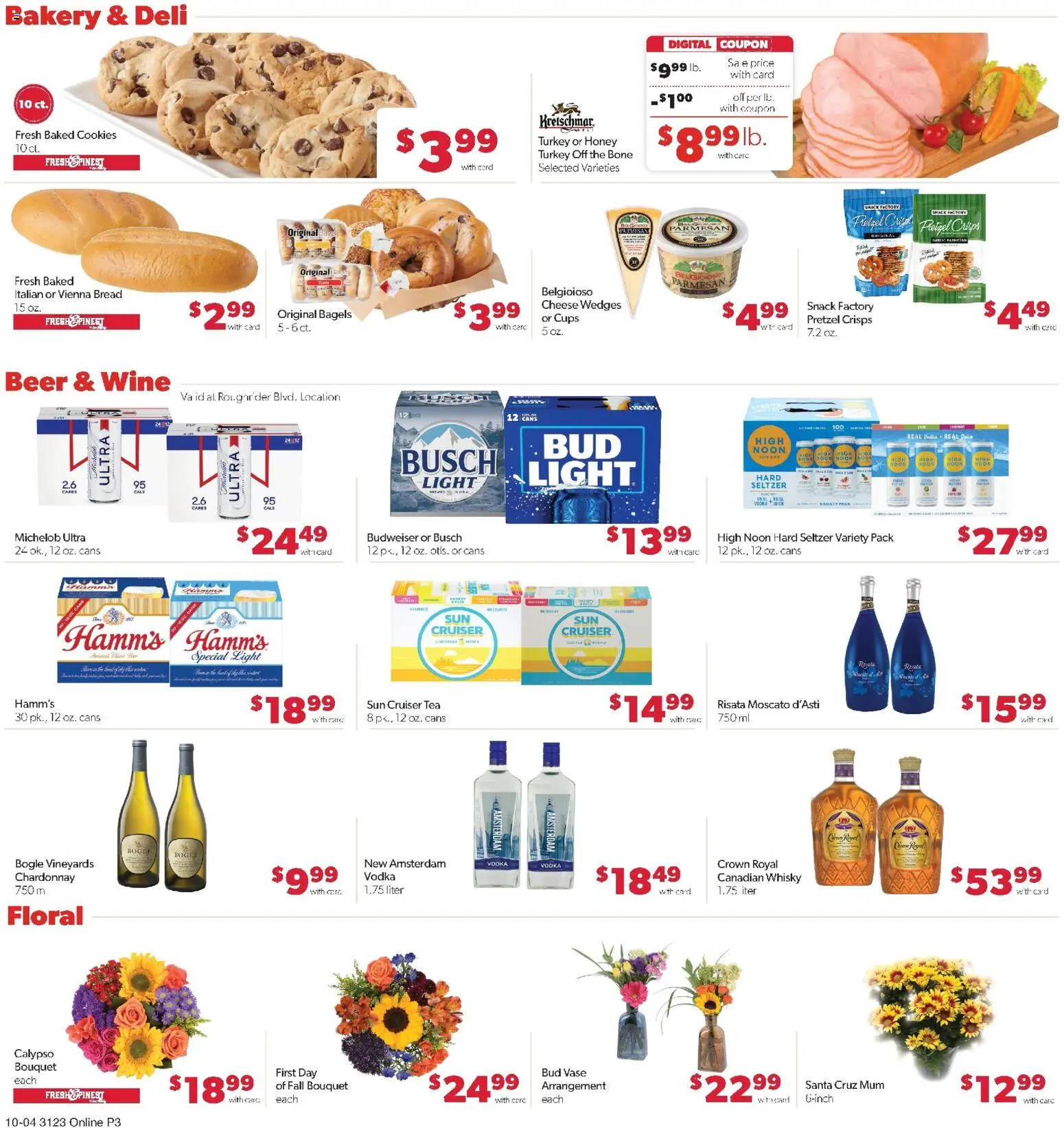 Family Fare Weekly Ad - ND - valid from 10/04/2026 | Page: 9 | Products: Cheese, Cookies, Vodka, Parmesan