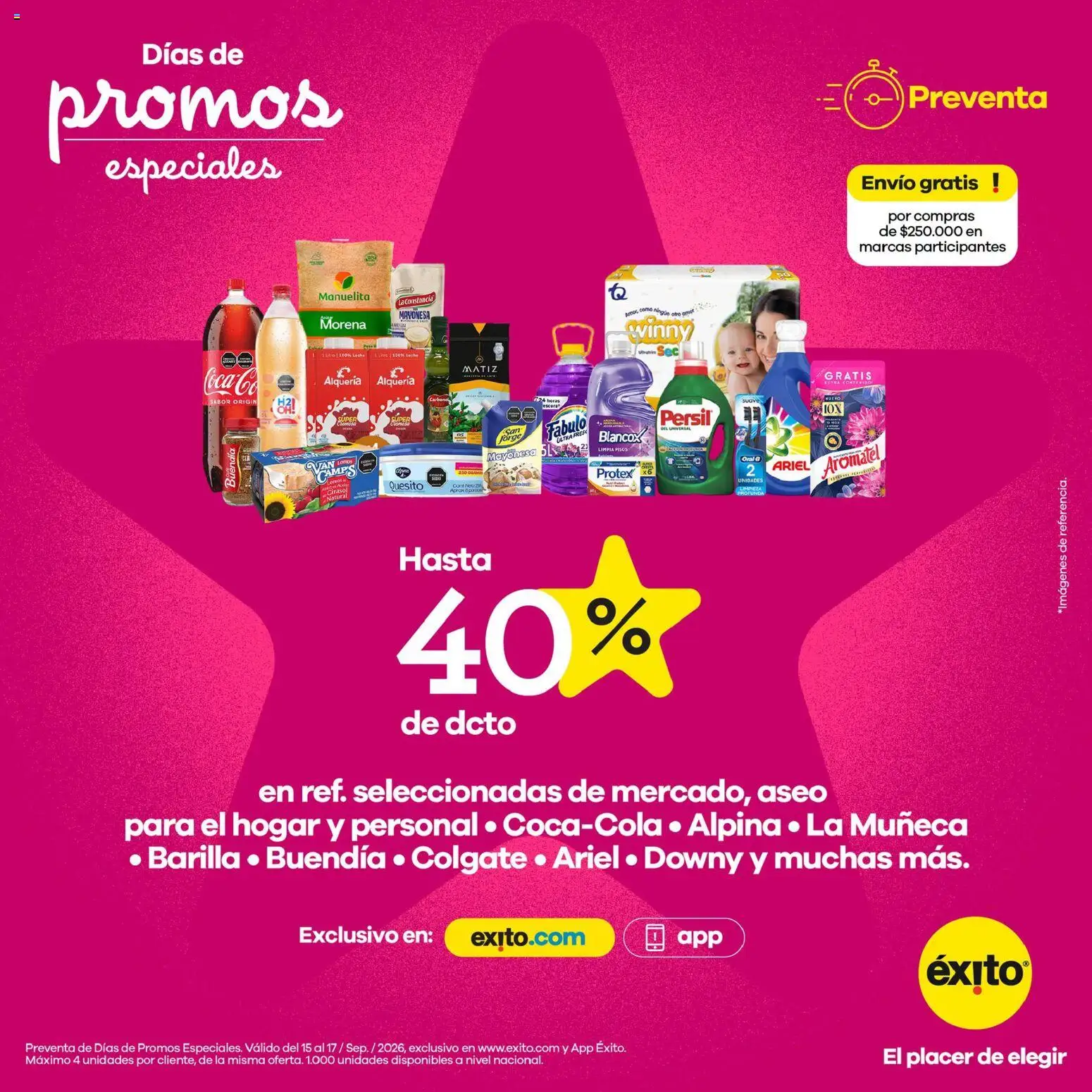 Éxito revista - valida desde el 15/09/2026 | Página: 9 | Productos: Muñeca, Mayonesa, Leche