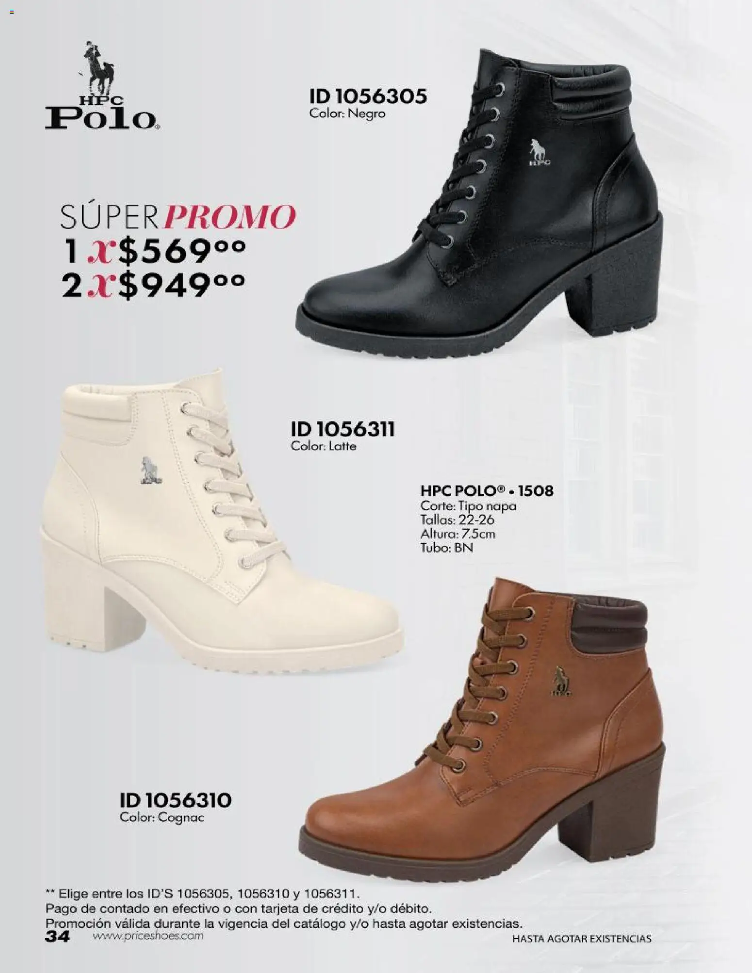 Nuevas ofertas de Price Shoes válidas en toda la República Mexicana desde el 20/10/2026. ¡Encuentra las mejores ofertas en Price Shoes catálogo Kit´s! | Página: 34