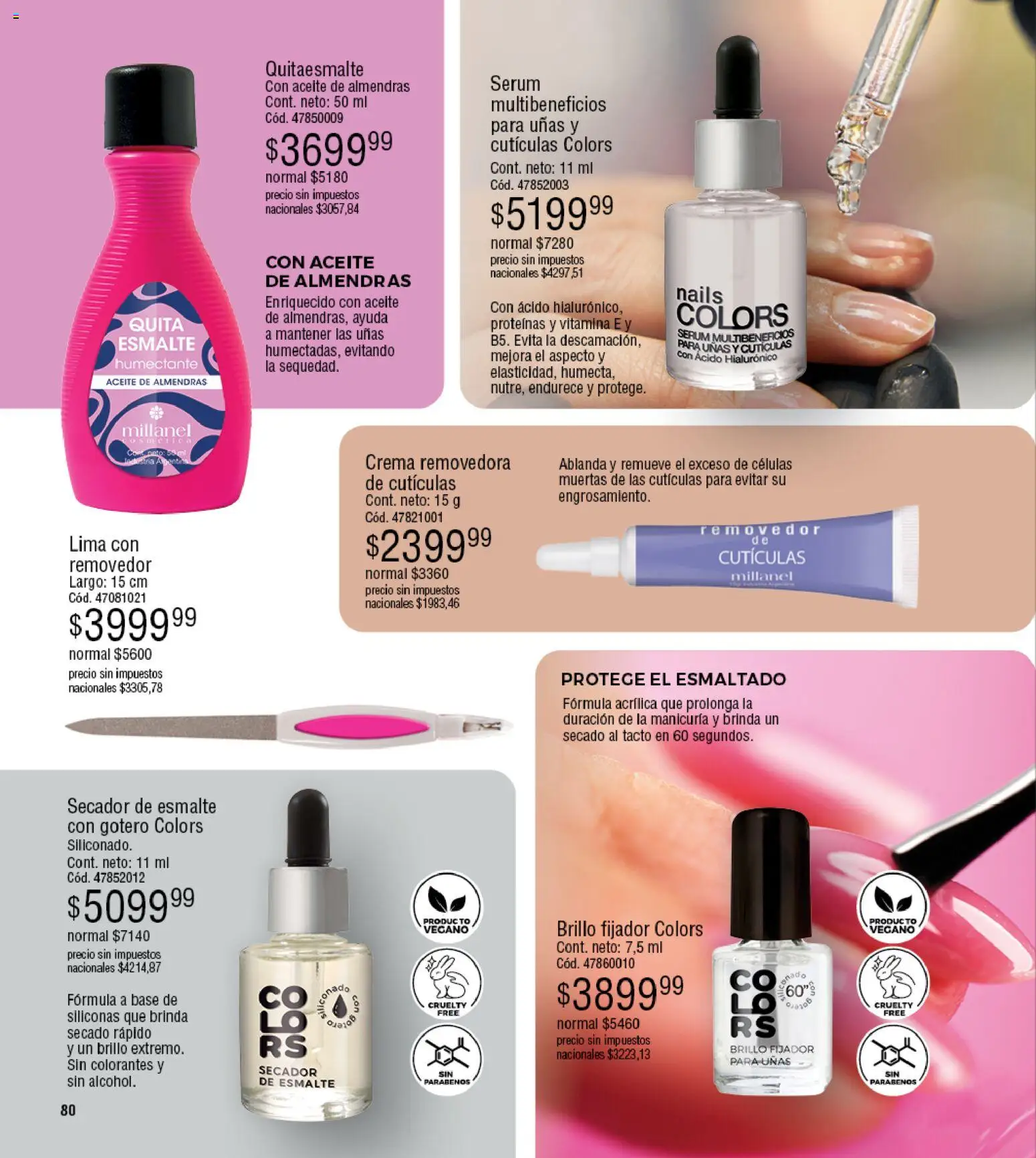 Millanel - Catálogo │ válido desde el 25.05.2026 | Página: 80 | Productos: Almendras, Aceite, Serum, Lima