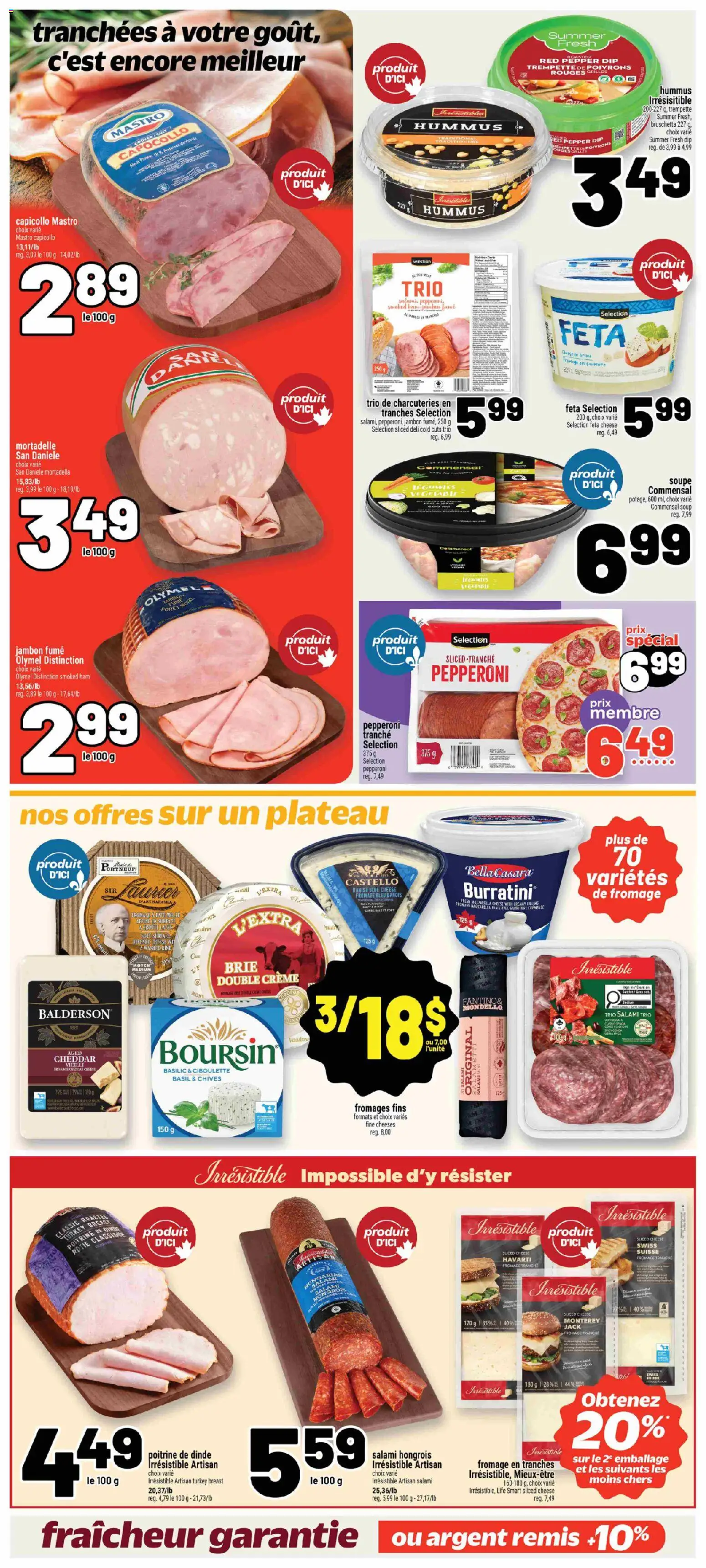 Metro flyer valid from Oct 1, 2026 | Page: 16 | Products: Hummus, Feta cheese, Pepper, Salami