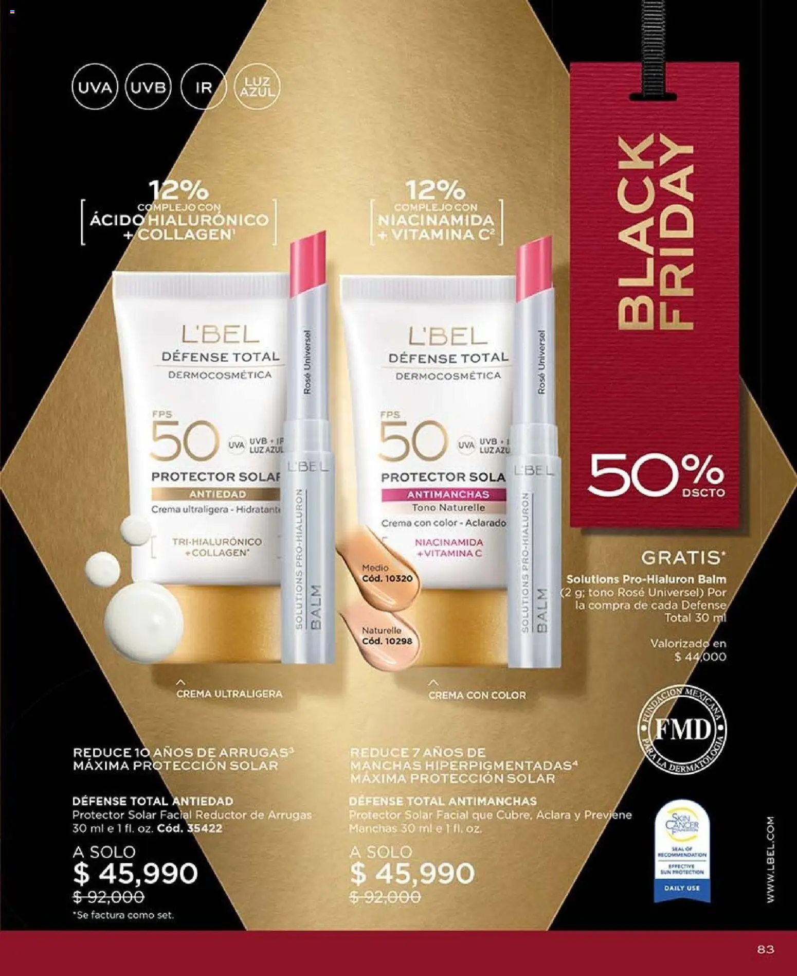 L'Bel revista - valida desde el 30/10/2026 | Página: 83 | Productos: Crema, Uva, Protector solar