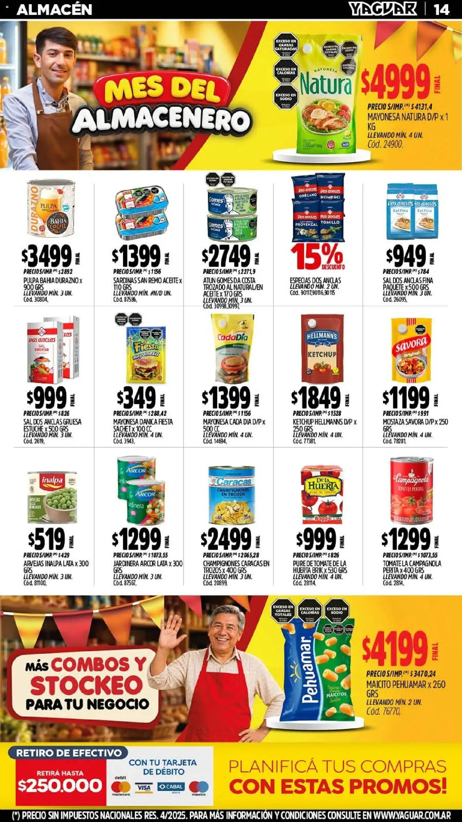 Yaguar - Oferta Semanal General Roca │ válido desde el 28/09/2026 | Página: 14 | Productos: Especias, Mostaza, Sal, Atún